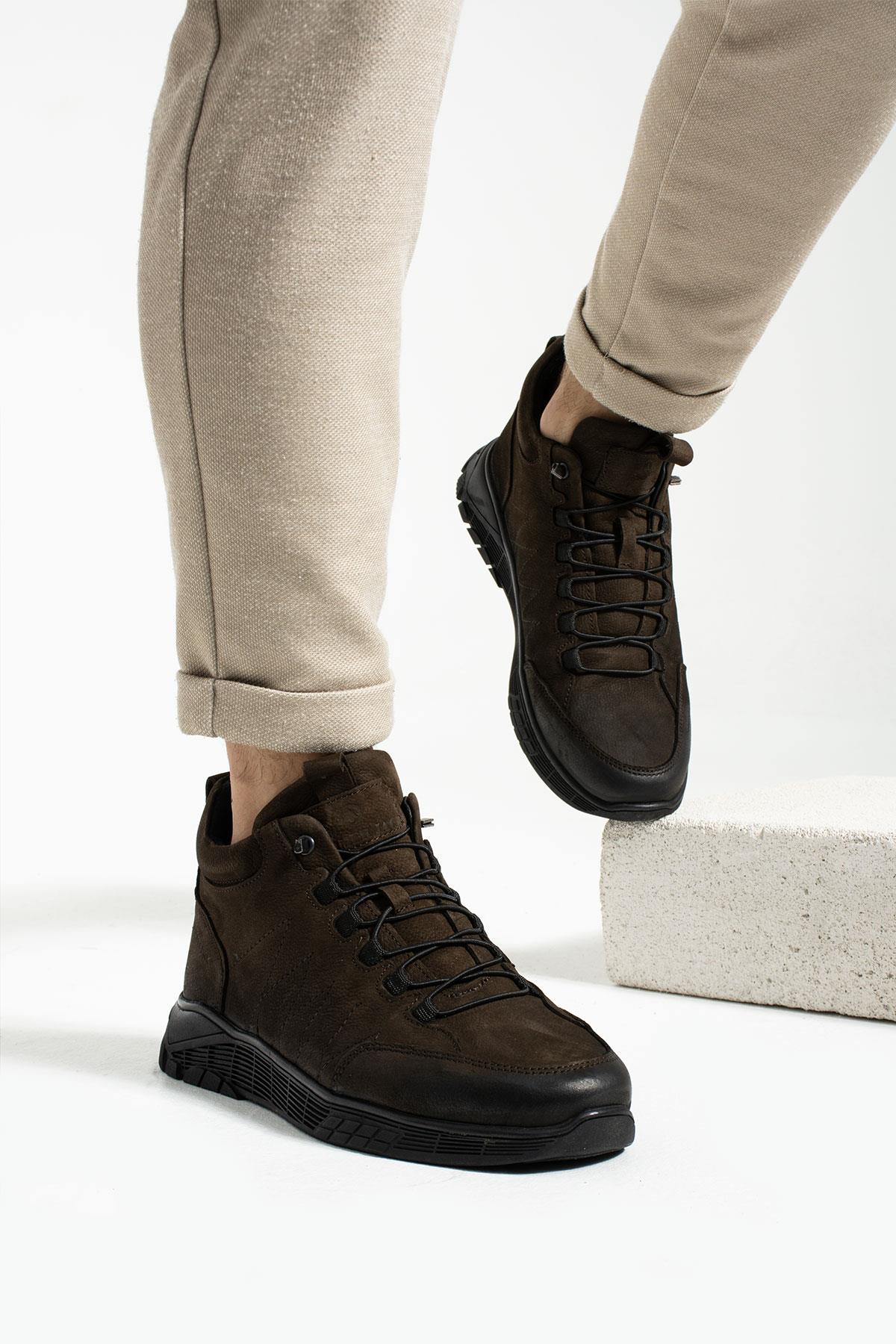 Hammer Jack Strande Hakiki Deri Kahverengi Nubuk Erkek Bot 102 22650-M | 102 22650-M-6