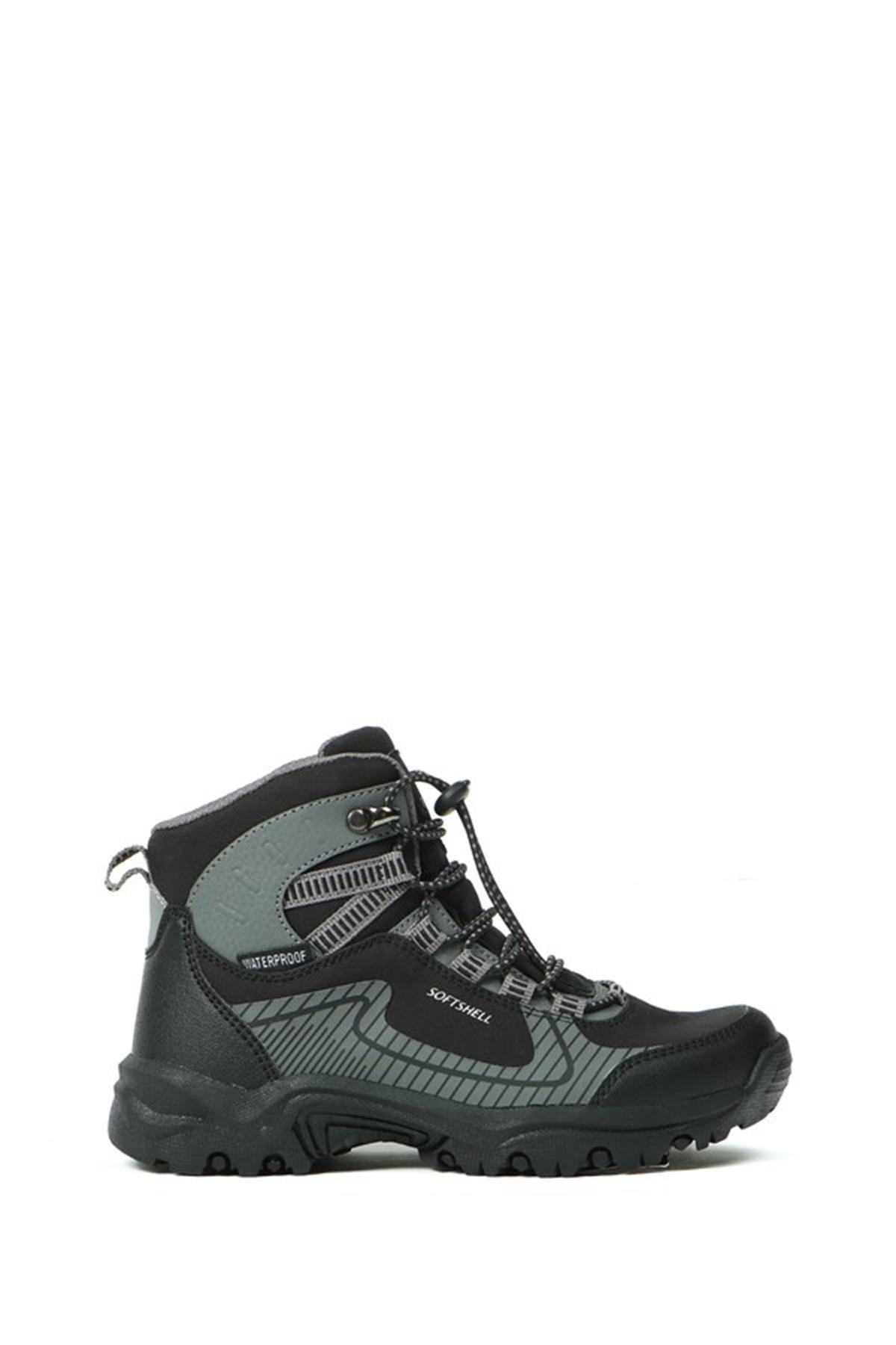 Hammer Jack Su Geçirmez Siyah-K.Gri Unisex Çocuk Bot  | 101 20117-F-12333