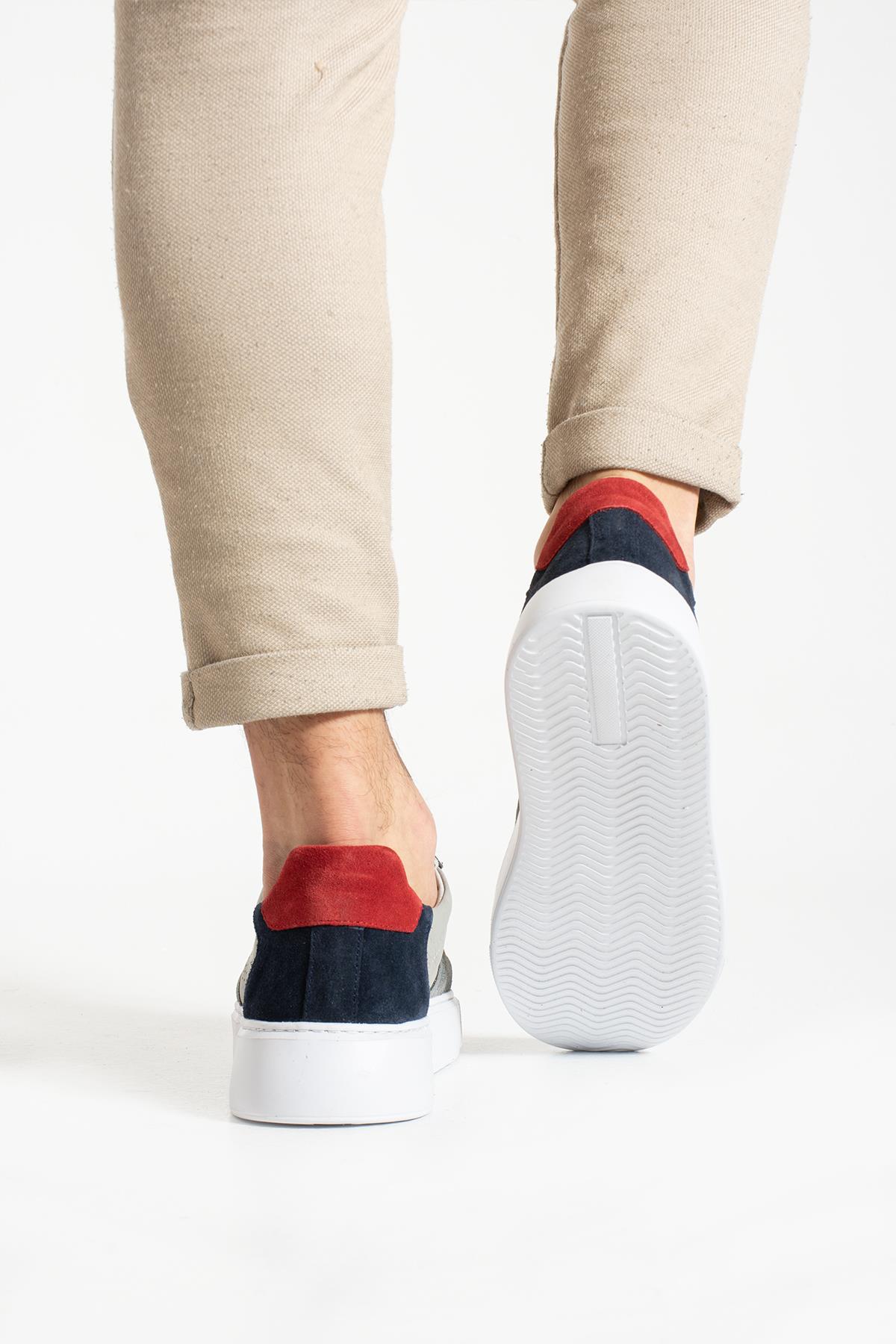 Hammer Jack Twent Hakiki Deri Gri Erkek Ayakkabı 102 23215-M | 102 23215-M-5396