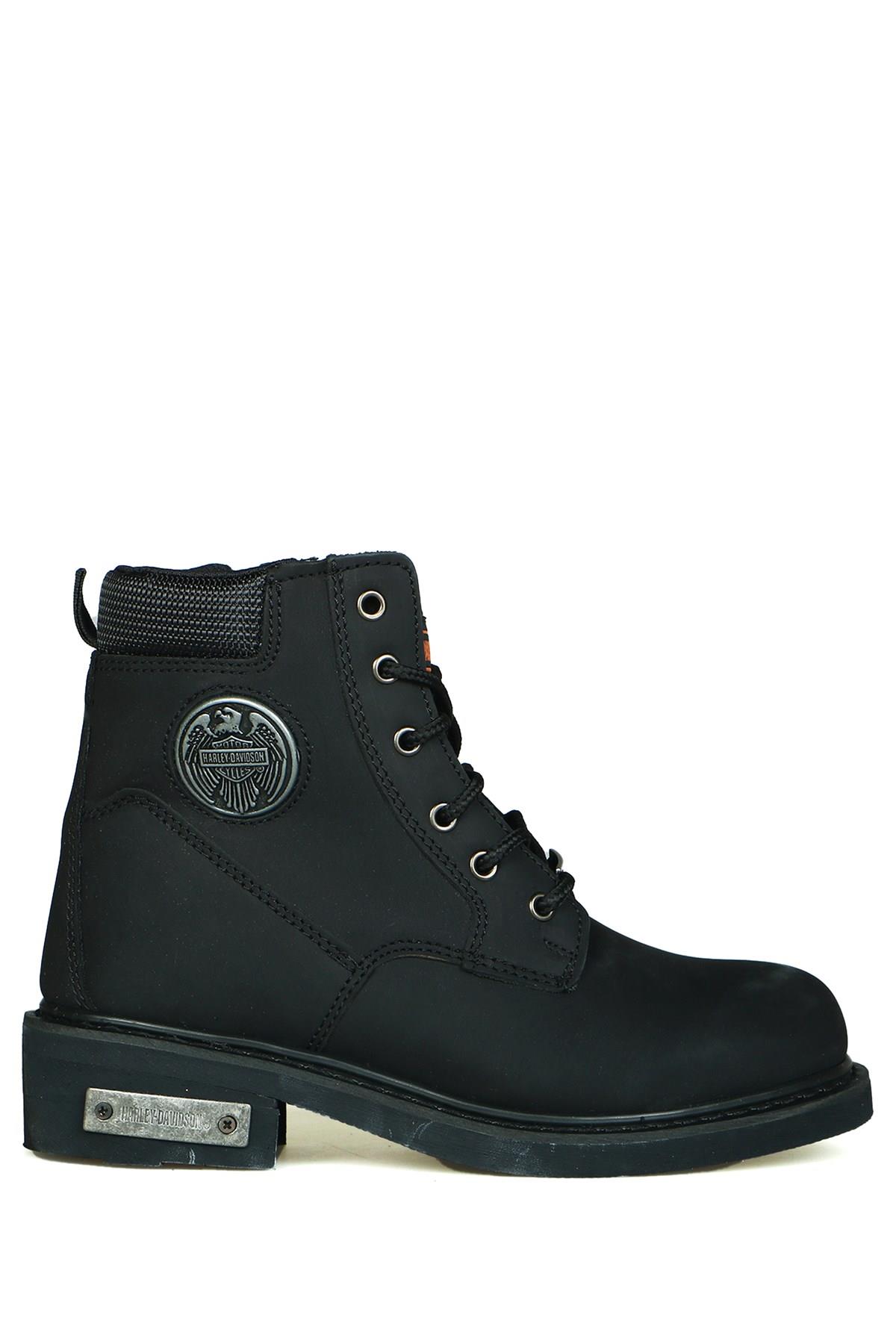 Harley Davidson Jim Siyah Nubuk Kadın Bot | 025G100128-14731
