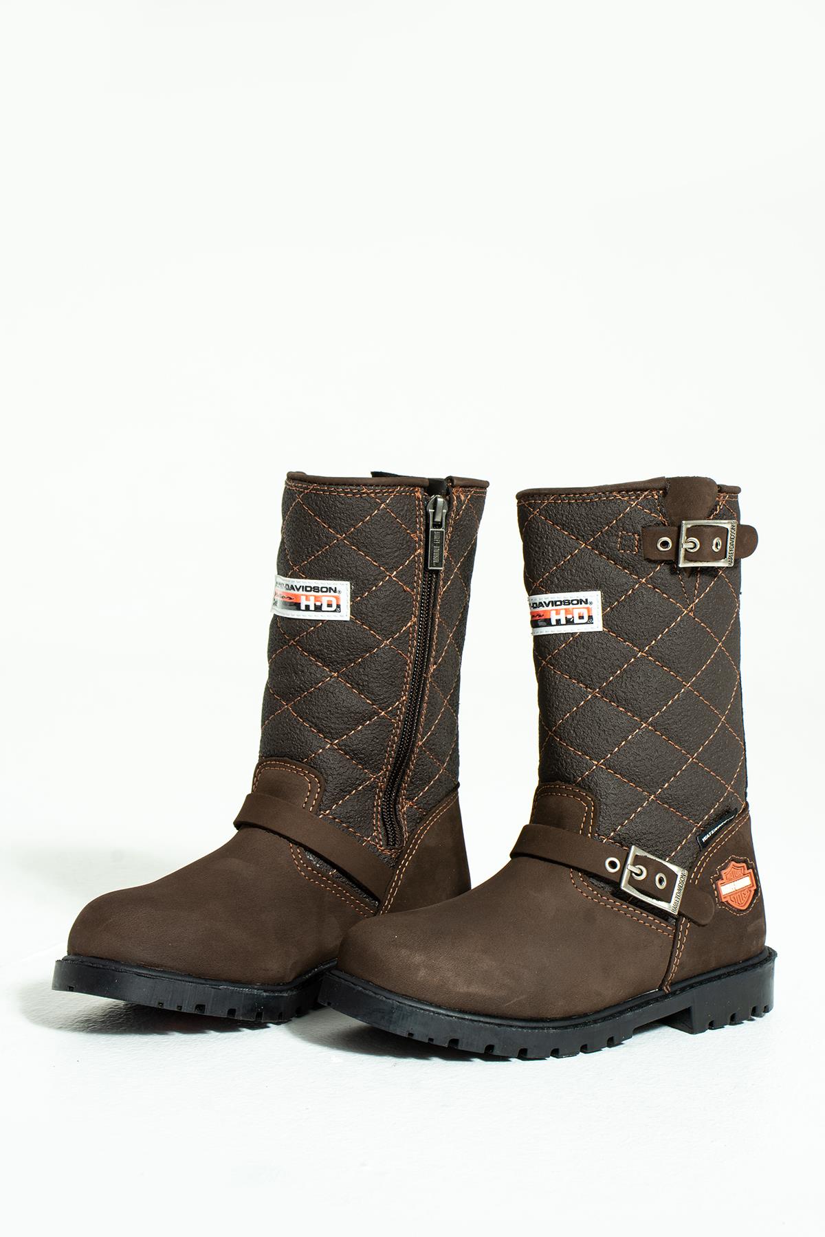 Harley Davıdson Kahverengi Çocuk Çizme 025F100481 | 025F100481-14765