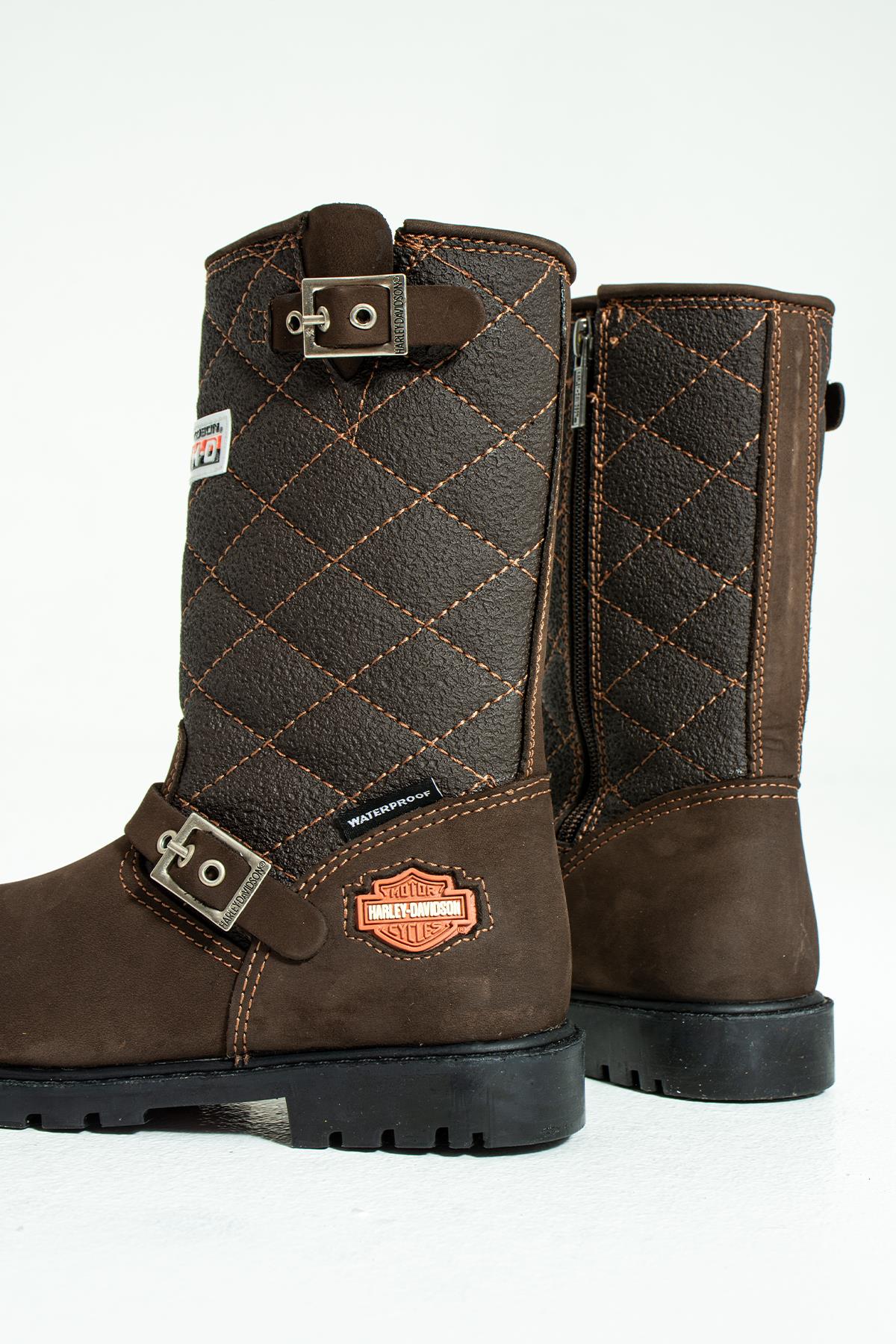 Harley Davıdson Kahverengi Çocuk Çizme 025F100481 | 025F100481-14765