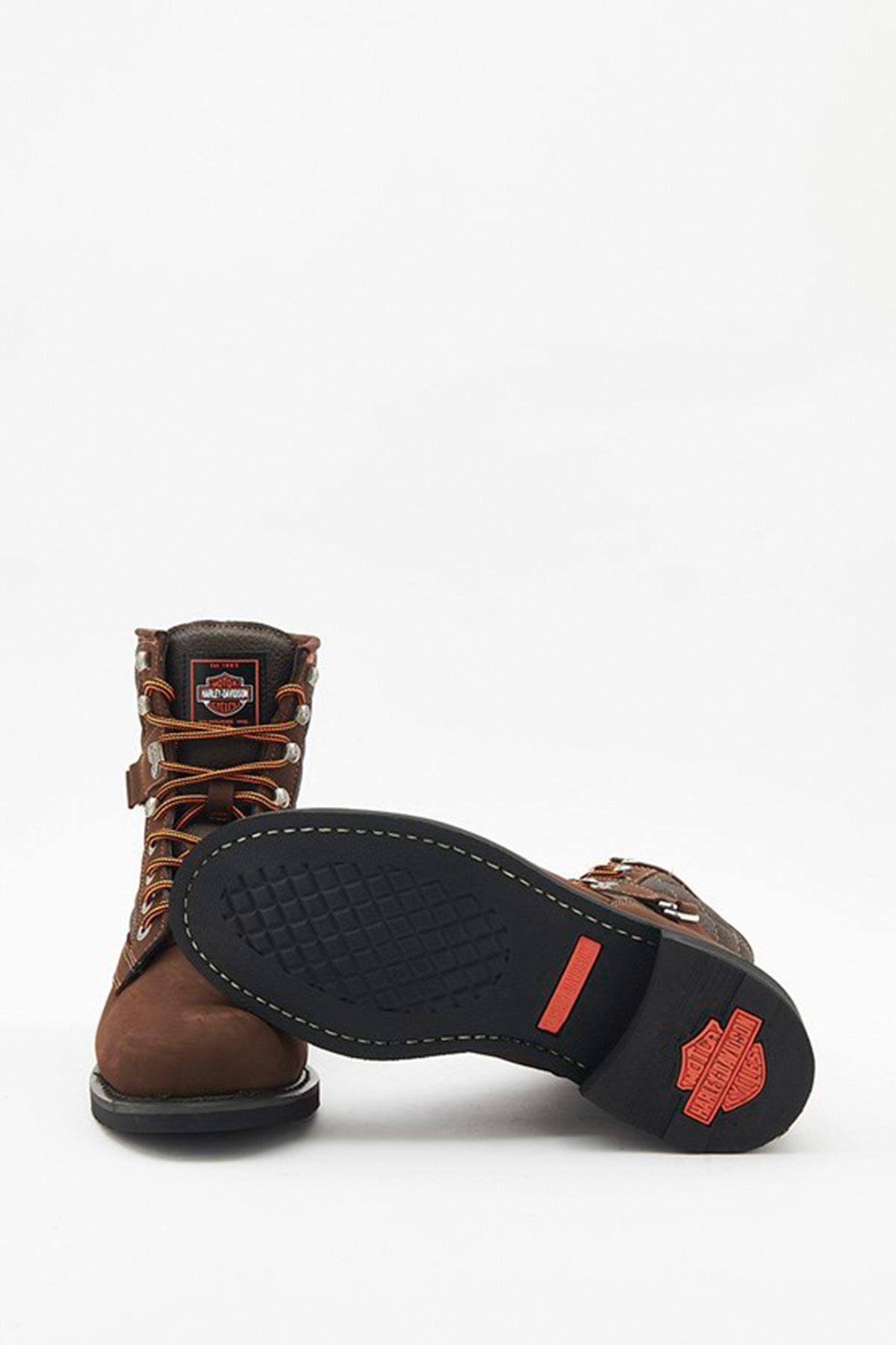 Harley Davidson New Worker Erkek Koyu Kahverengi Nubuk Bot | 025M100031-14767