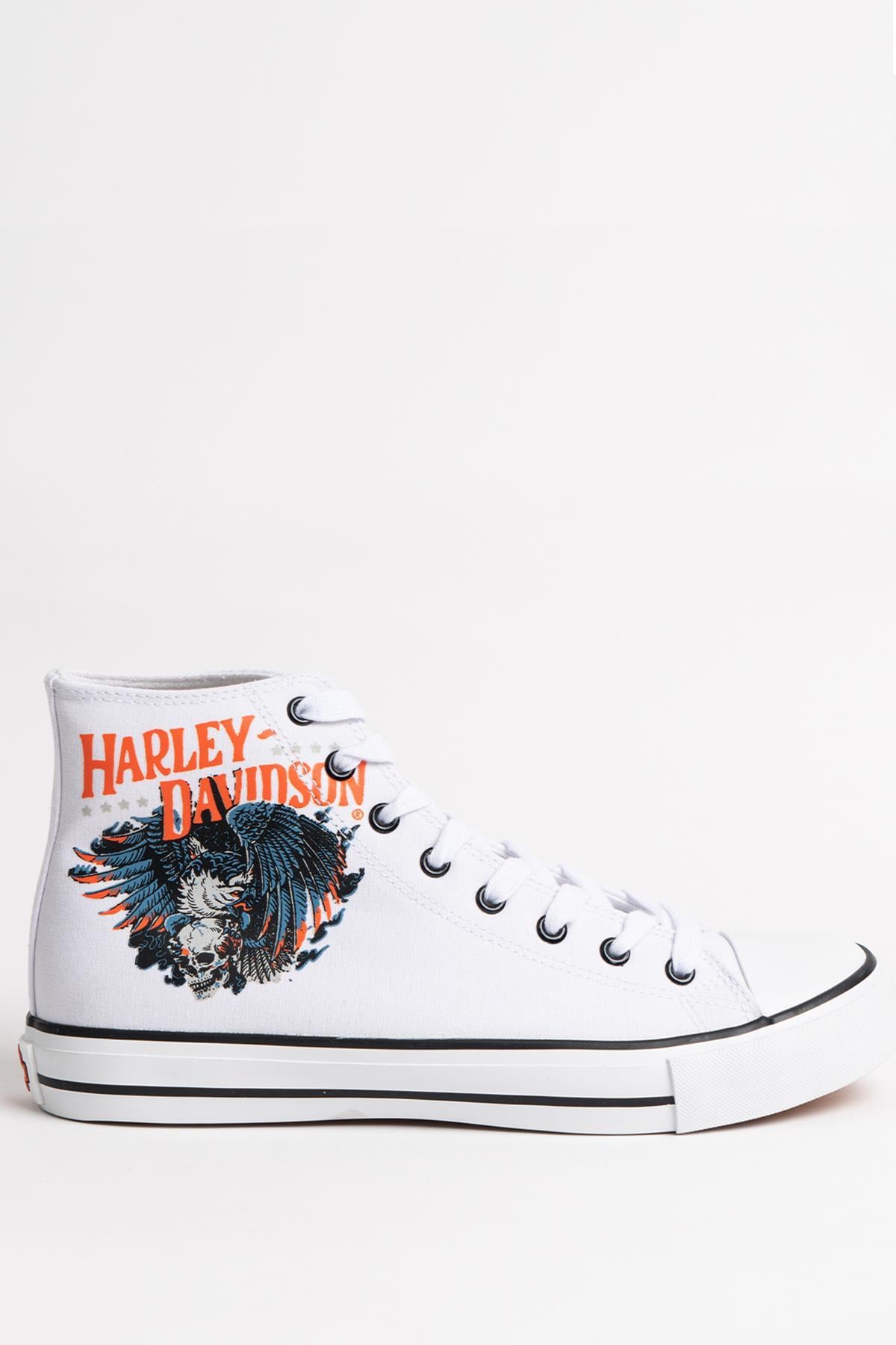 Harley Davidson Phoenıx Erkek Beyaz Keten Spor Ayakkabı | 023M100359-15179