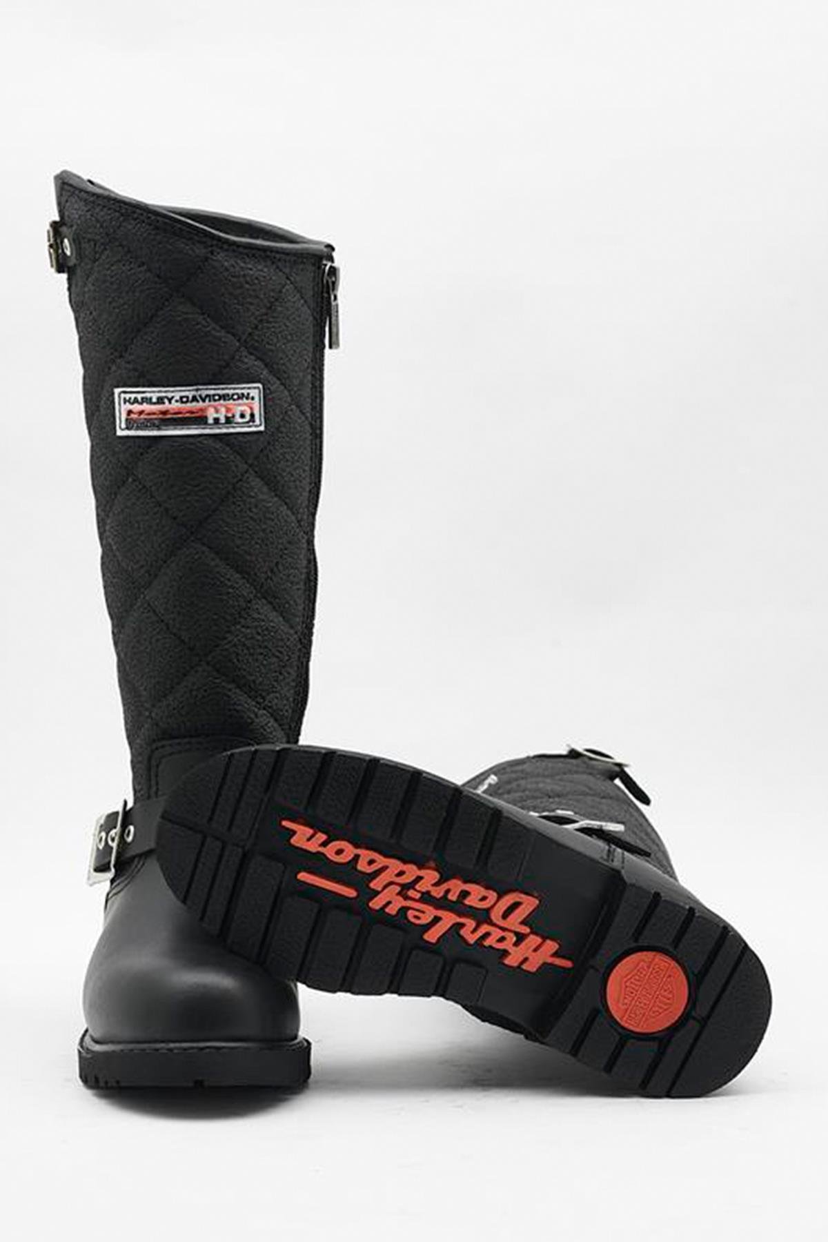 Harley Davıdson Siyah Deri Çocuk Çizme 025F100480 | 025F100480-14733
