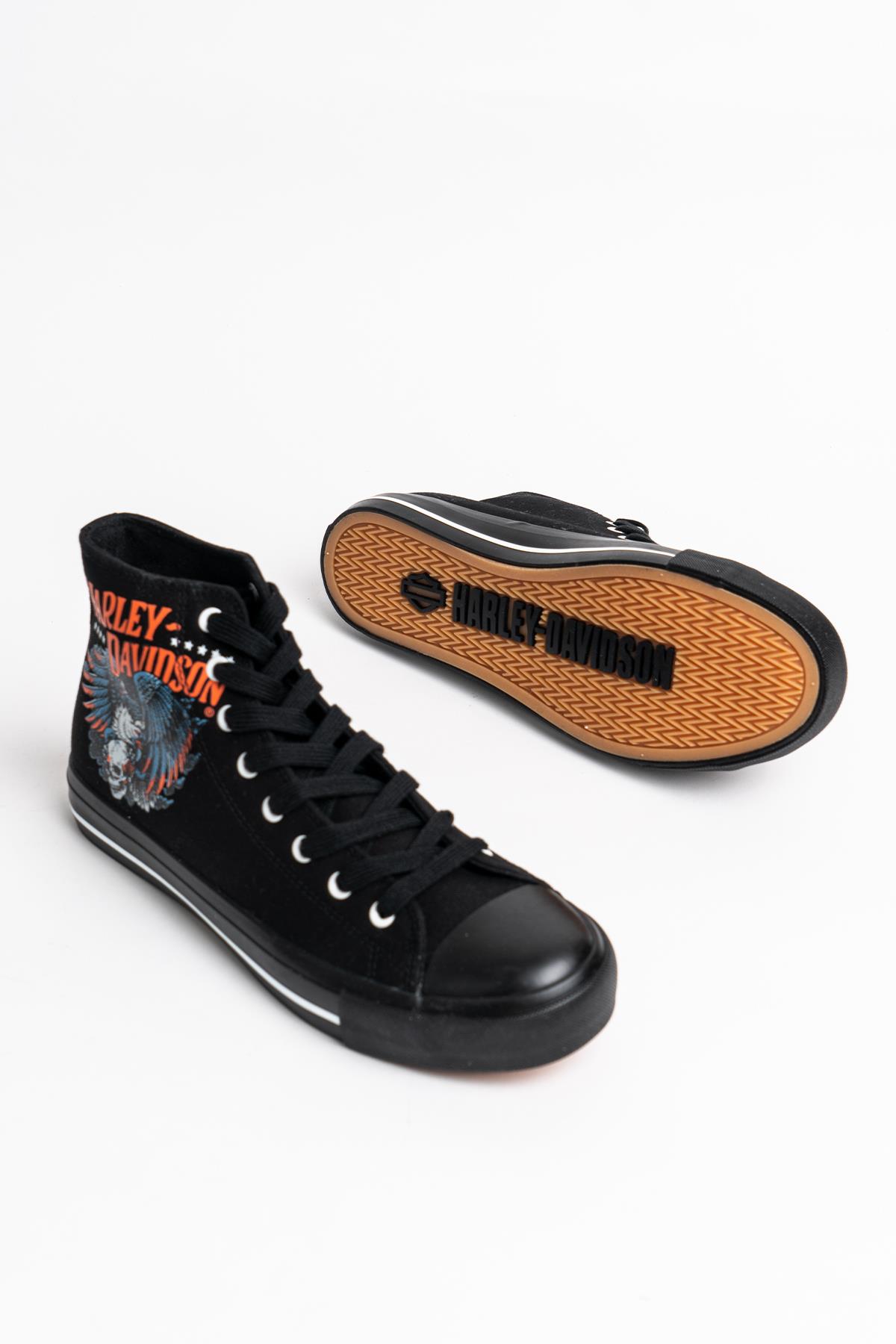 Harley Davıdson Siyah Erkek Ayakkabı 023M100359 | 023M100359-14721
