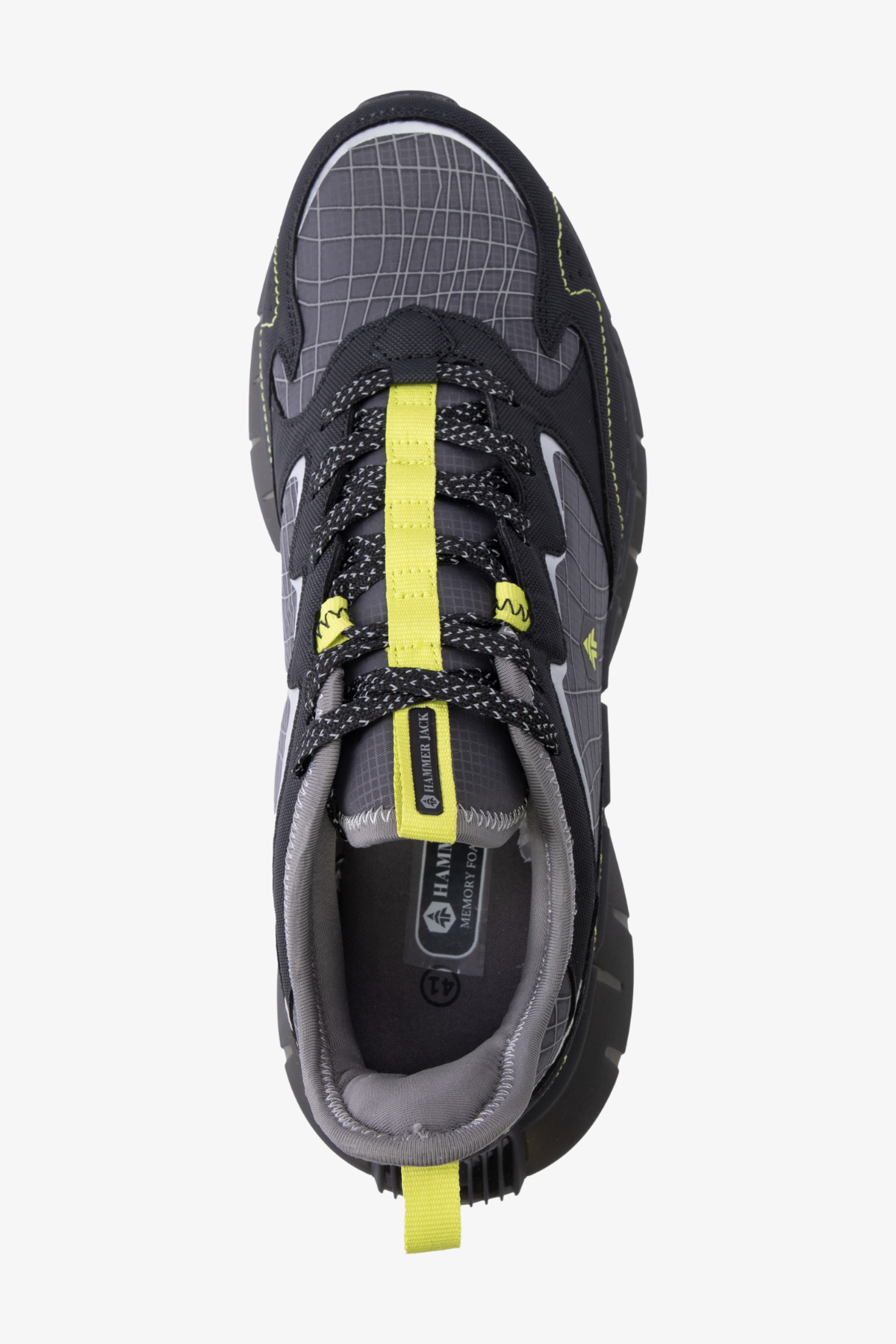 Spor Hammer Jack WICHITA M AYAKKABI DARK GEY-NEON GREEN // TEKSTİL-TPU  Spor satın al