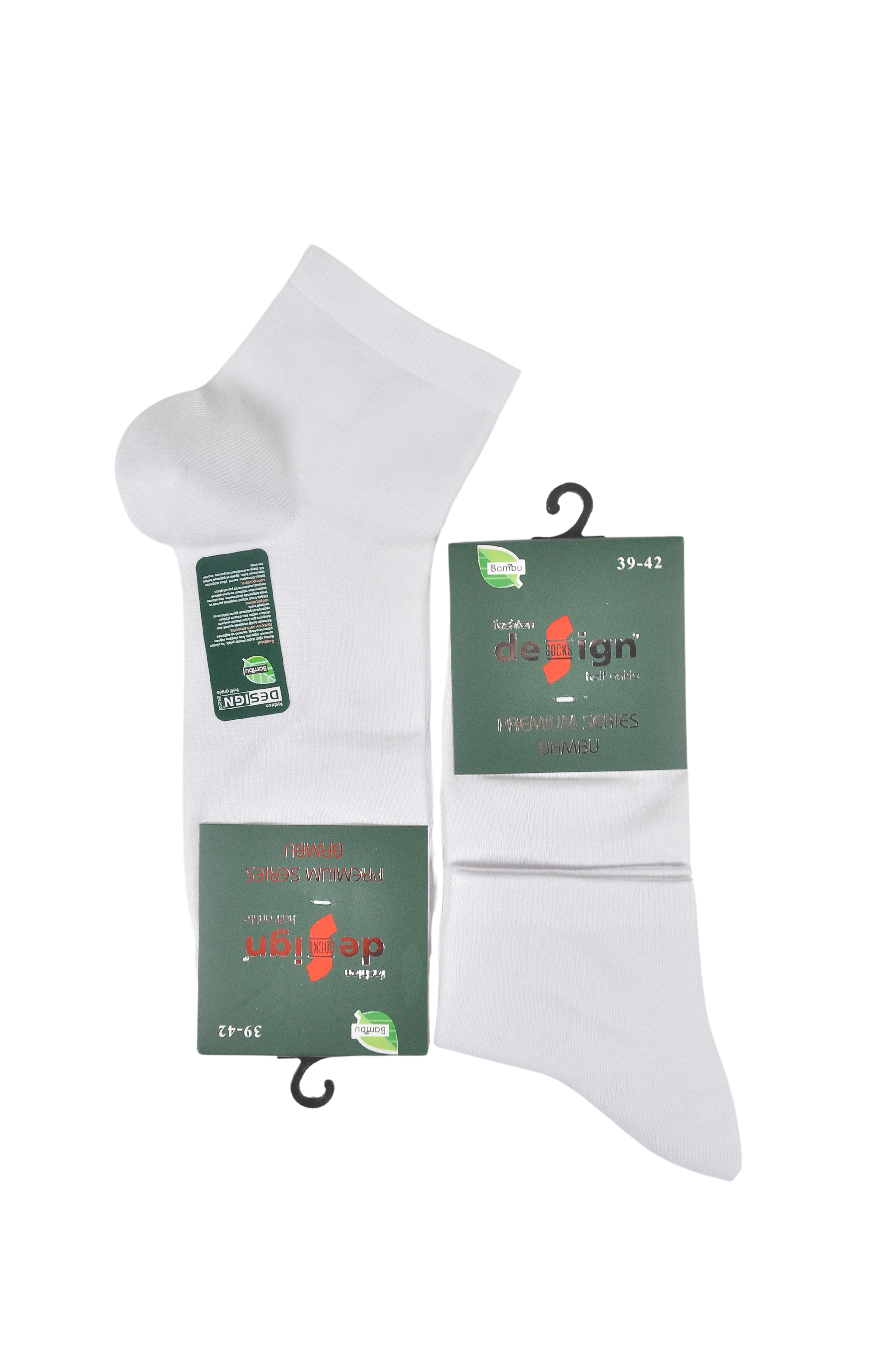 Bambu Yarım Konç Erkek Çorabı -  39-42 / 43-46 Numara %70 Bambu 12 Çift
