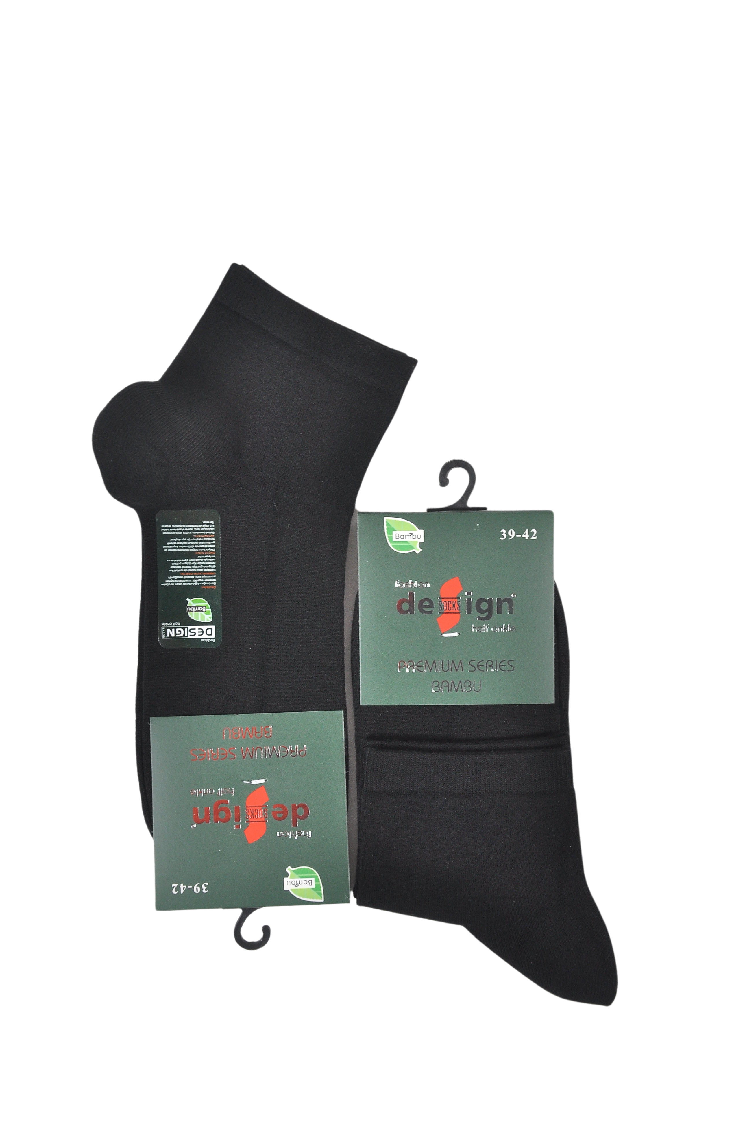 Bambu Yarım Konç Erkek Çorabı -  39-42 / 43-46 Numara %70 Bambu 12 Çift
