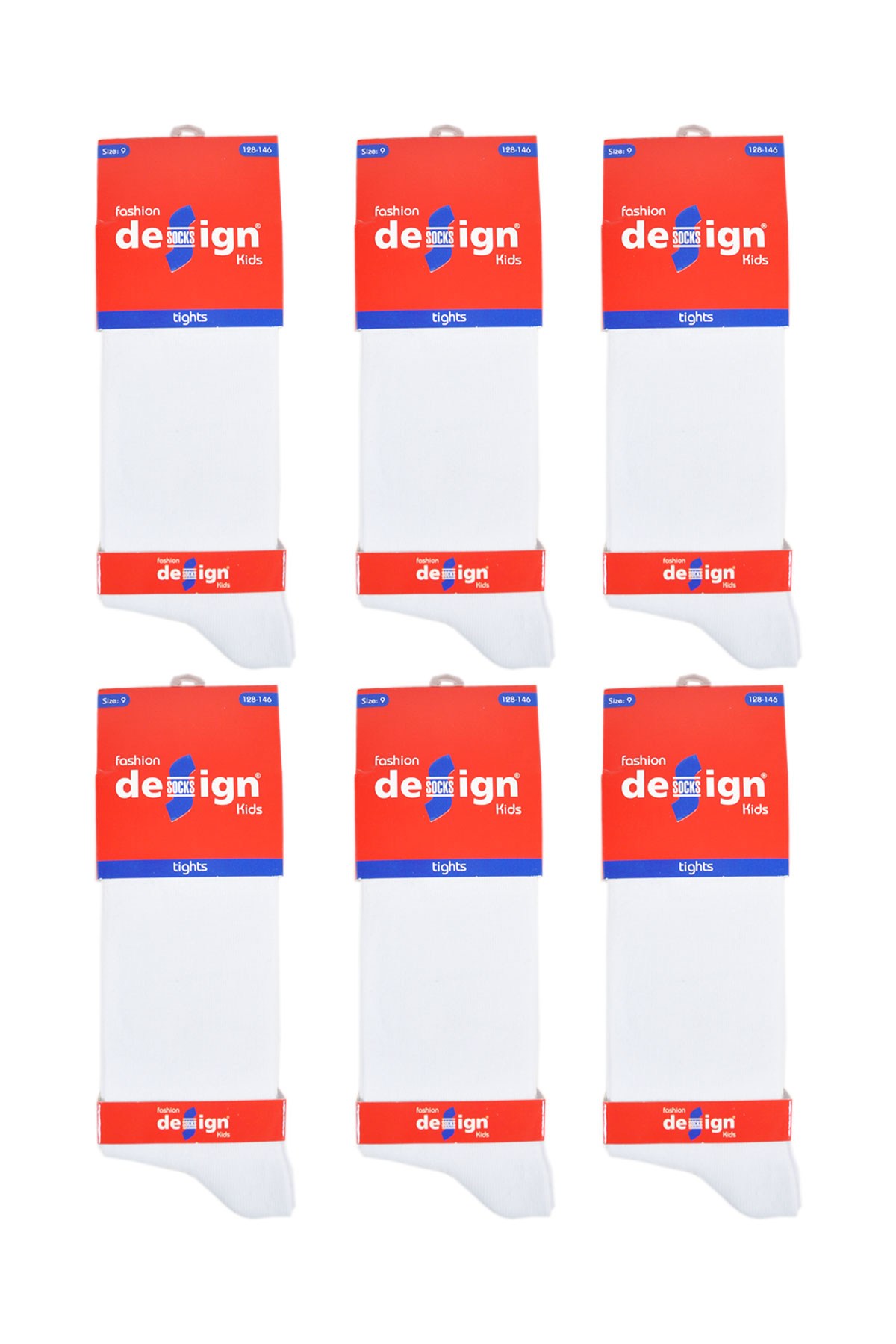 Külotlu Çocuk Çorabı Düz Beyaz Renk %80 Pamuklu |  Design Socks
