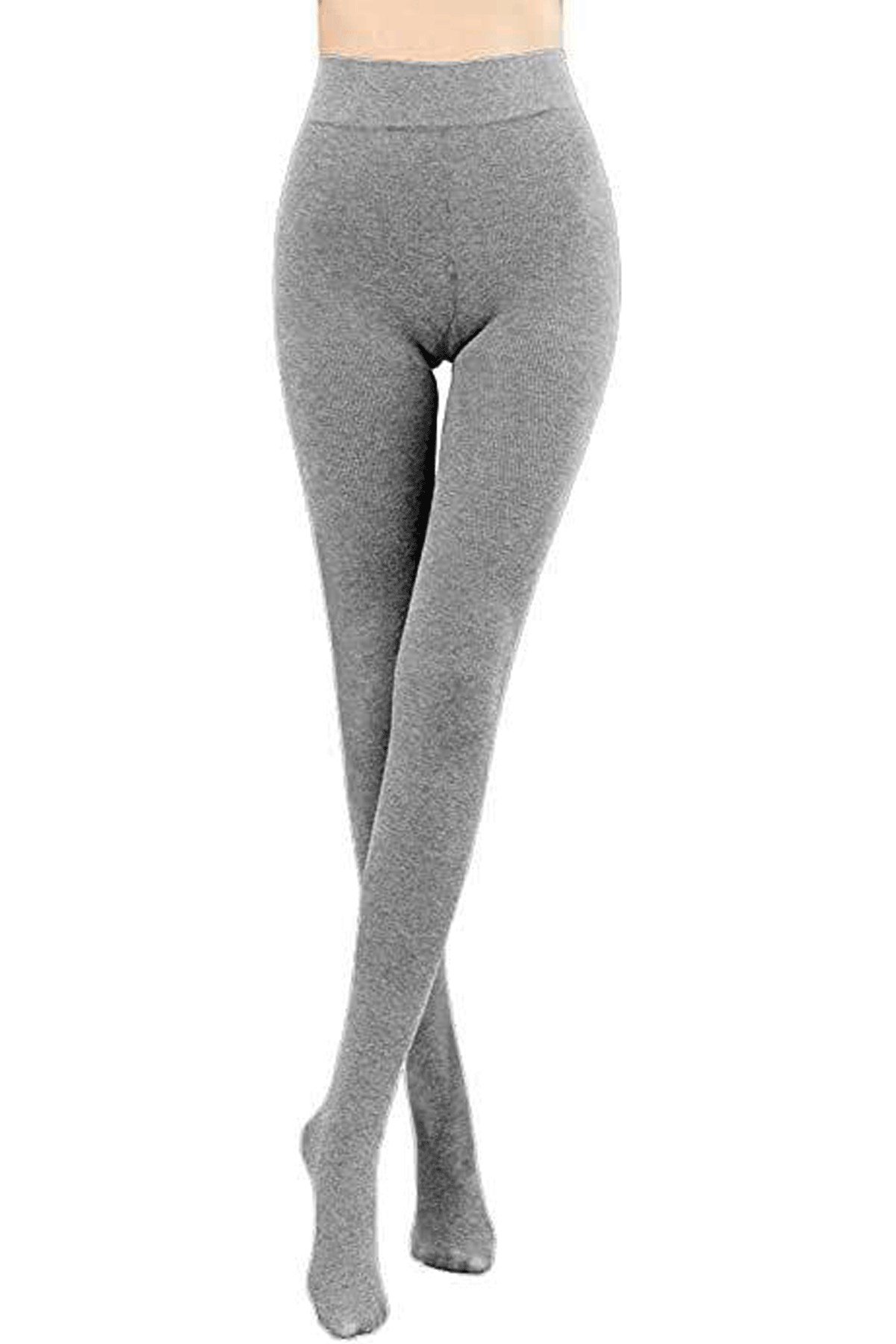 Külotlu Çocuk Çorabı Düz Gri Renk %80 Pamuklu |  Design Socks