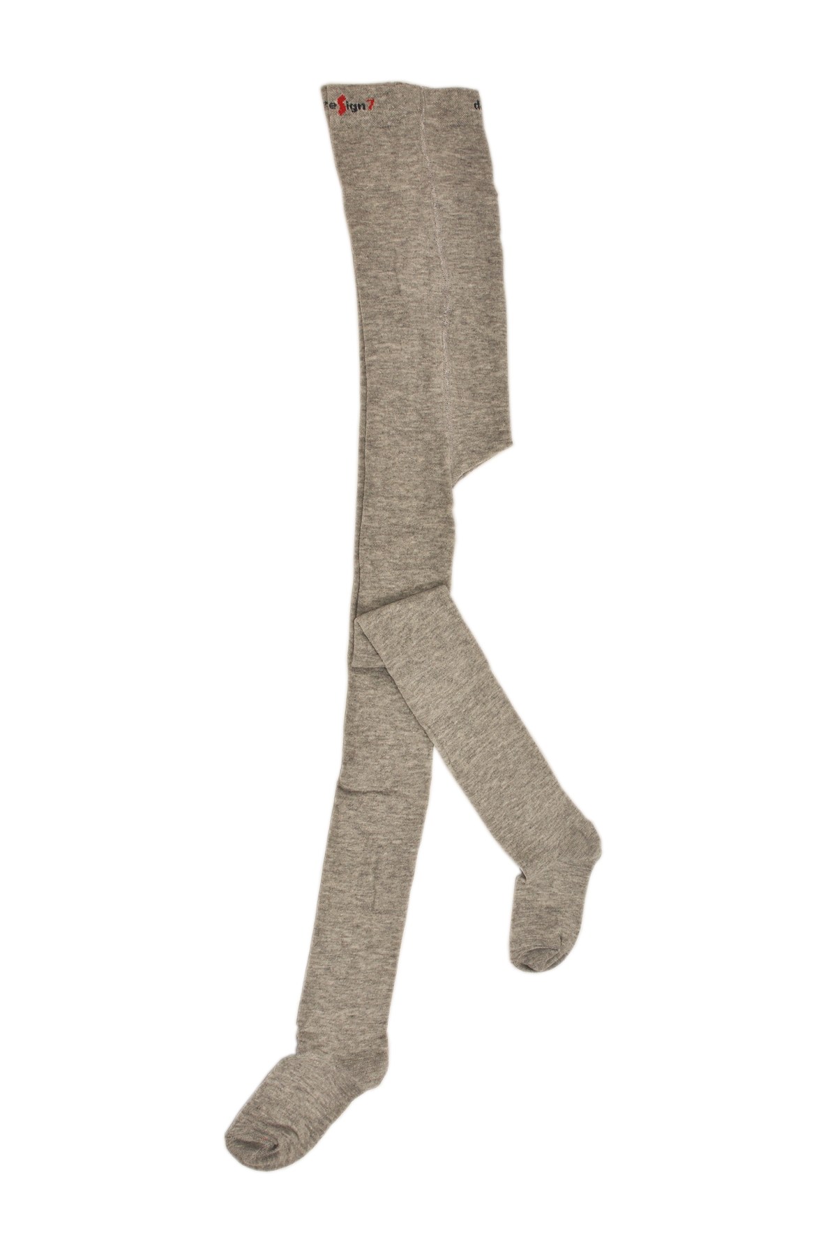 Külotlu Çocuk Çorabı Düz Gri Renk %80 Pamuklu |  Design Socks