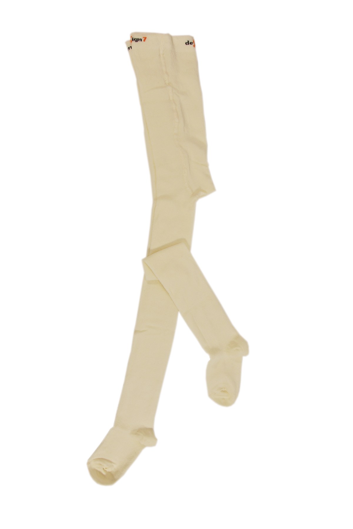 Külotlu Çocuk Çorabı Düz Krem Renk %80 Pamuklu |  Design Socks