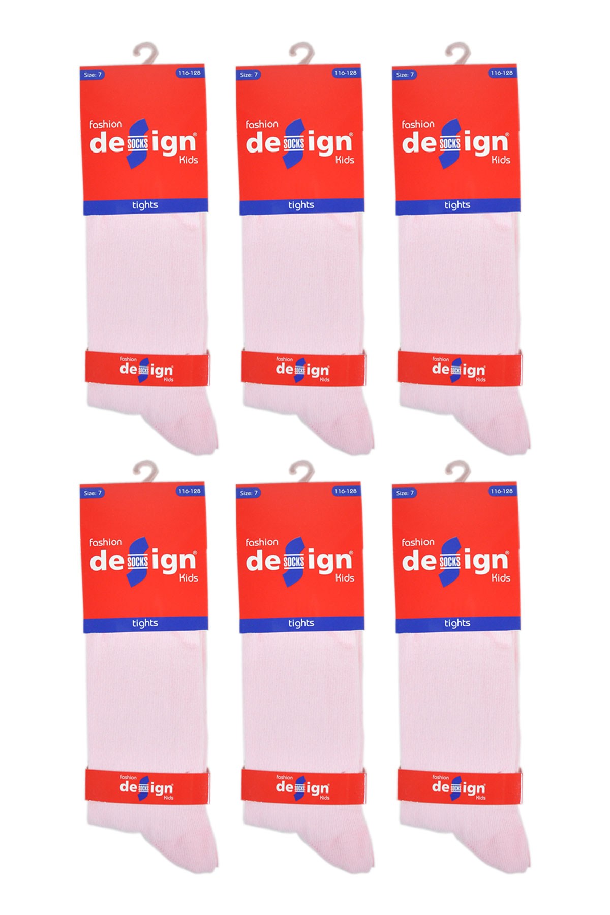 Külotlu Çocuk Çorabı Düz Pembe Renk %80 Pamuklu |  Design Socks