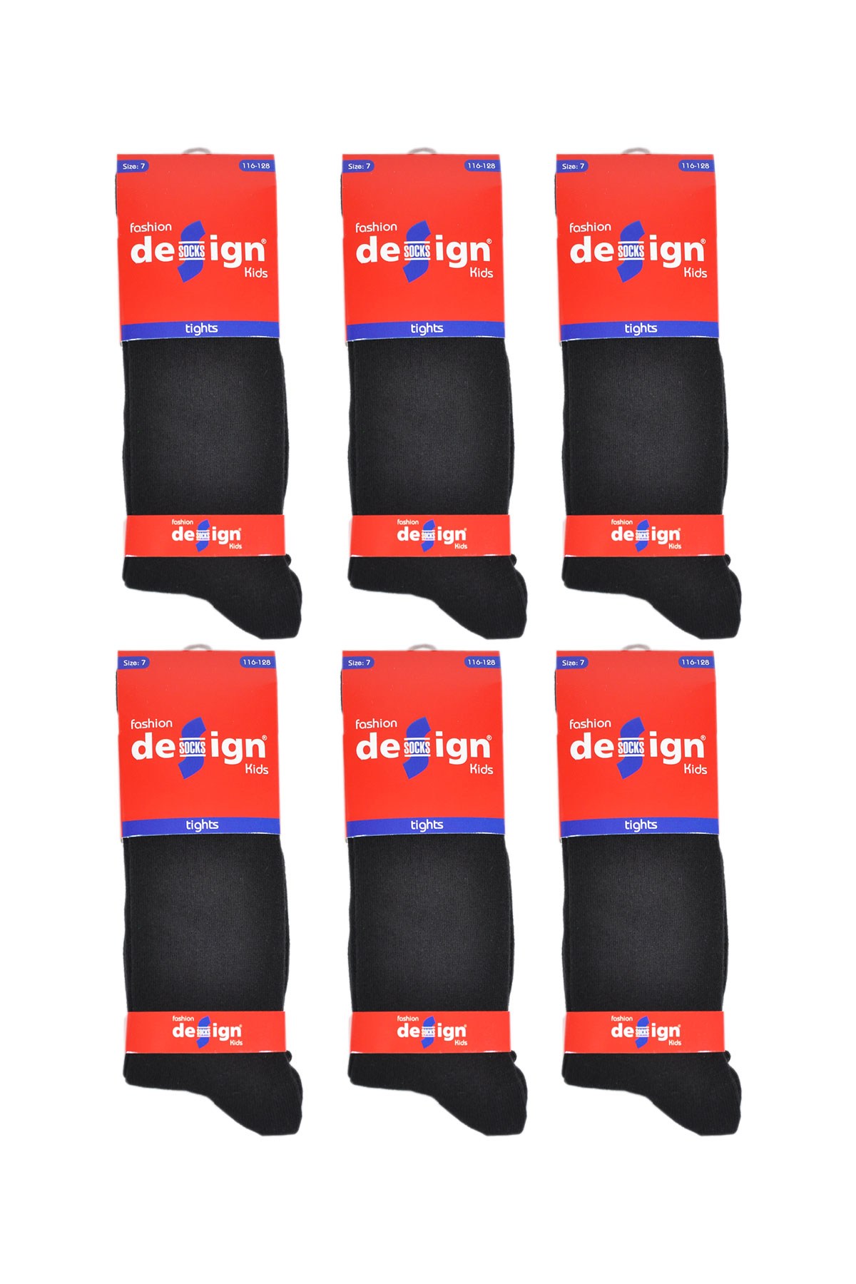 Külotlu Çocuk Çorabı Düz Siyah Renk  0 Yaş / 15 yaş  |  Design Socks