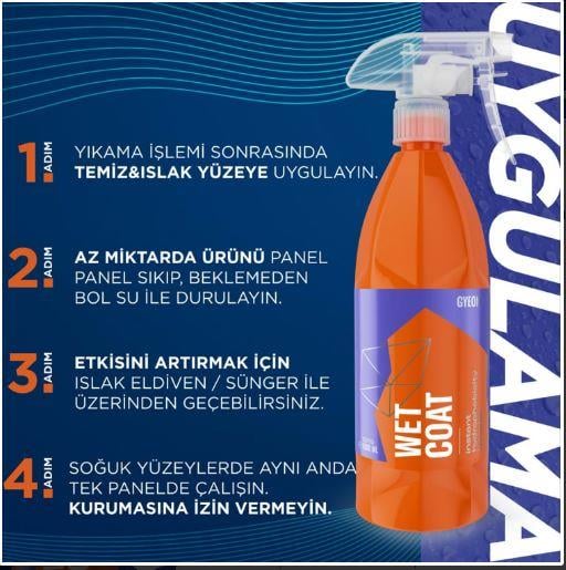 Gyeon Q2M Wet Coat Islak Kullanım Hızlı Boya Koruma 1lt.