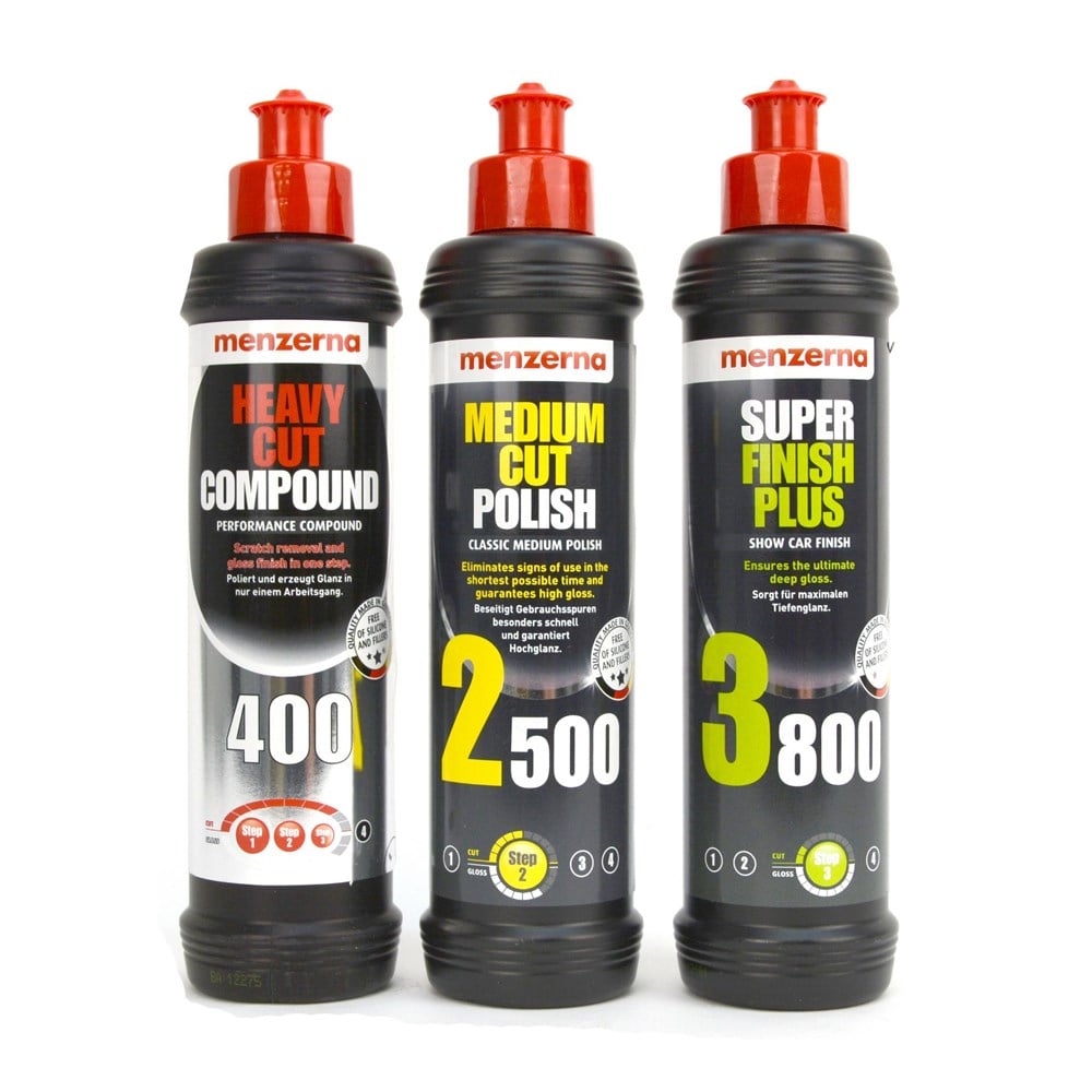 Menzerna 400 - 2500 - 3800 Pasta + Hare Giderici Seti 250 ML