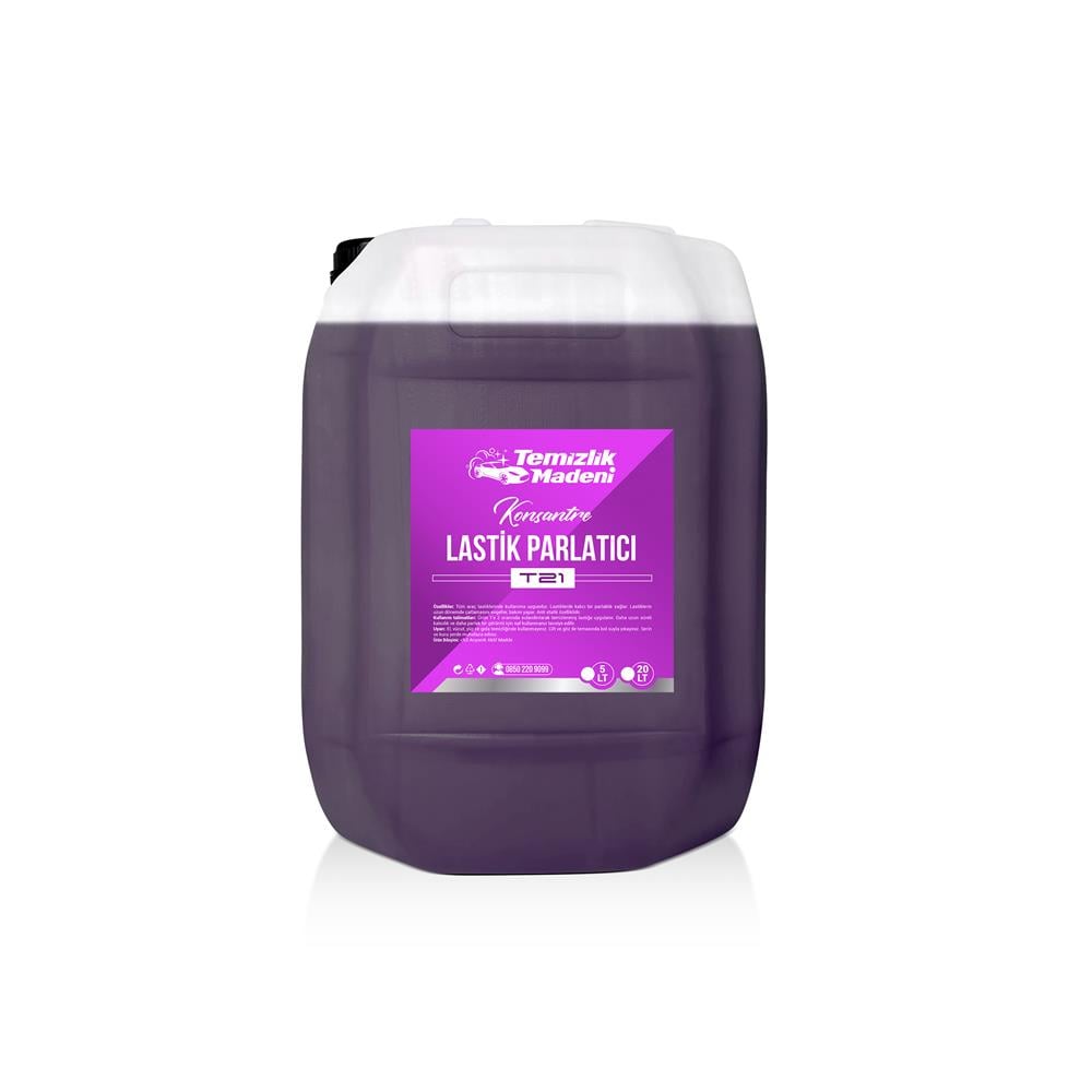 Temizlik Madeni Konsantre Lastik Parlatıcı T21 - 20LT