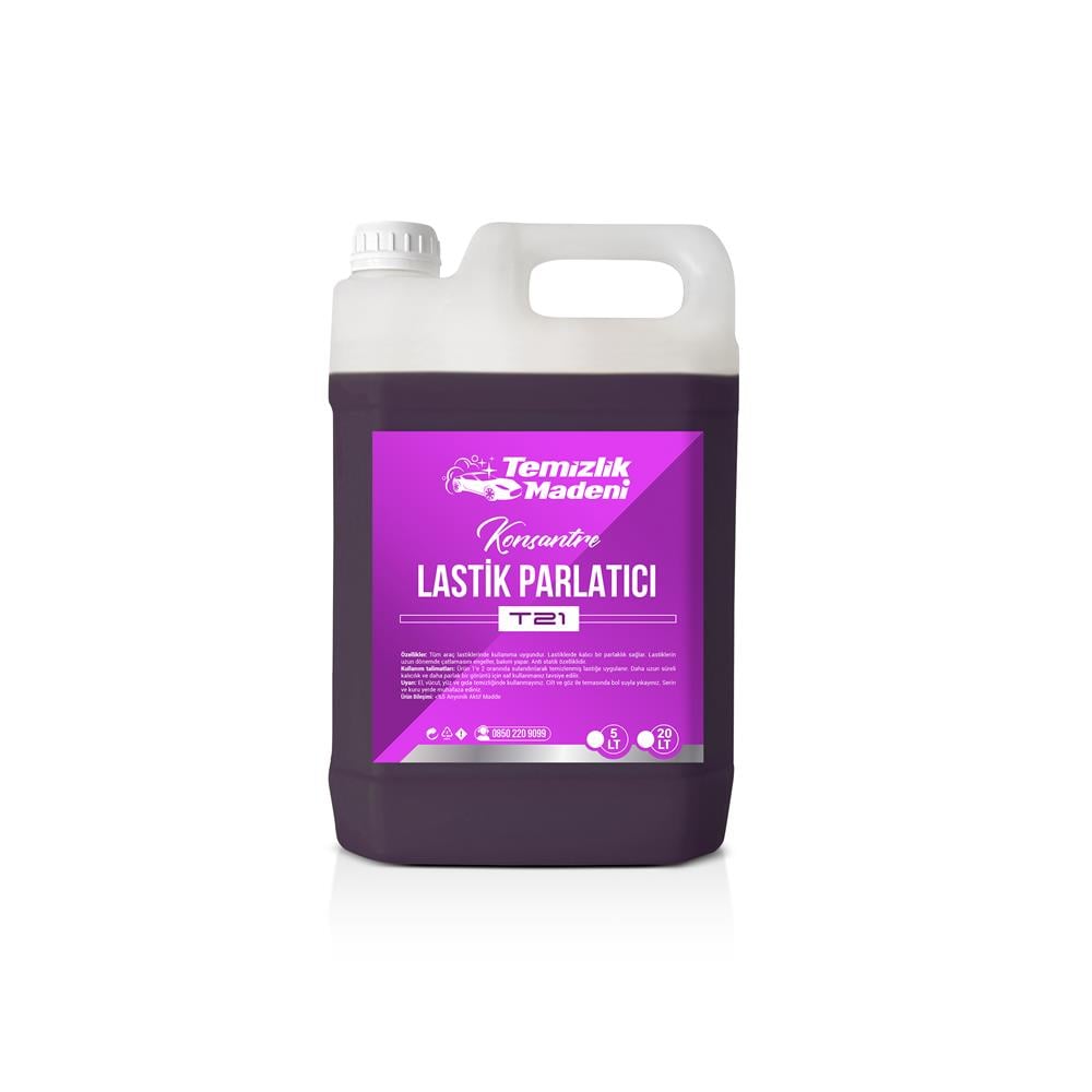 Temizlik Madeni Konsantre Lastik Parlatıcı T21 - 5LT