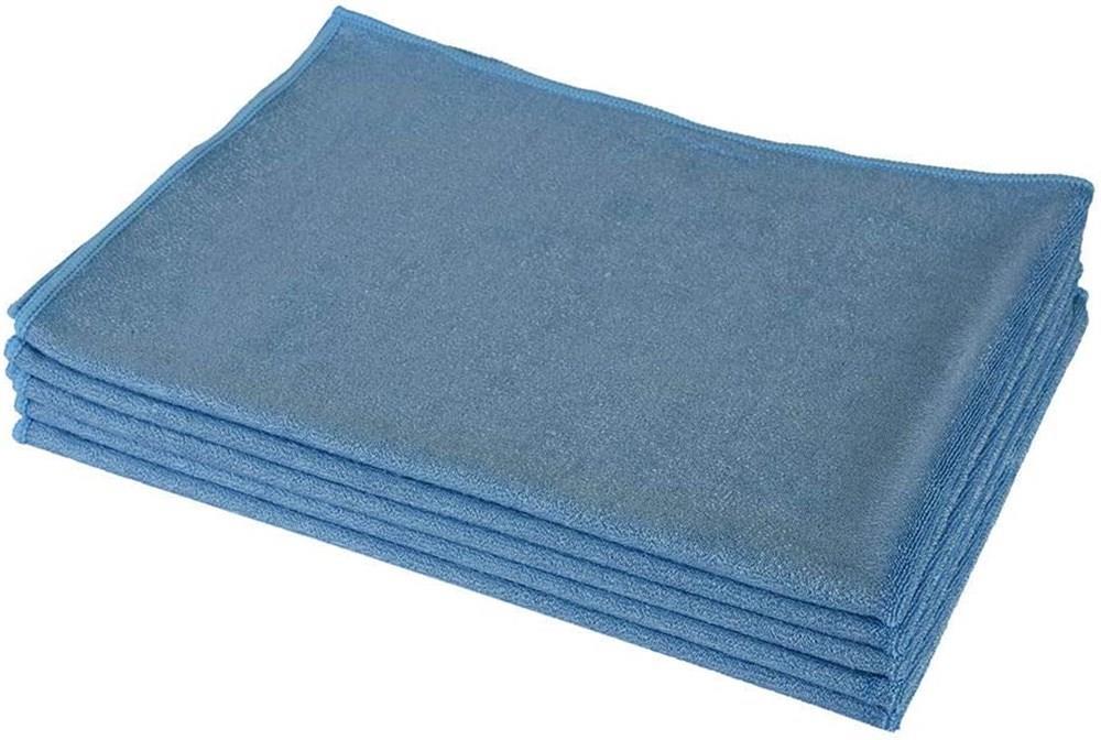 Temizlik Madeni Mikrofiber Kadife Dokulu Oto Kurulama Bezi Mavi 50 X 70 CM