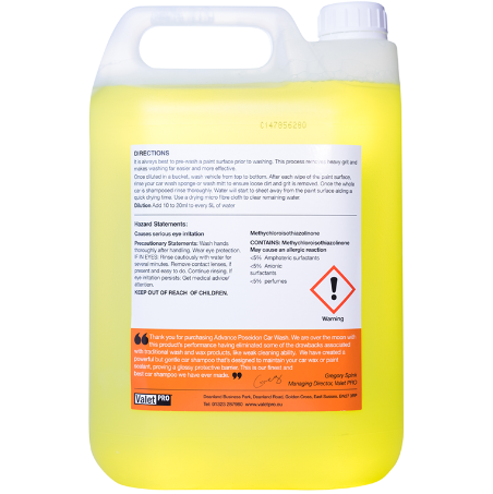 Valet Pro Advanced Poseidon Car Wash - Cilalı Parlatıcı Şampuan 5 LT