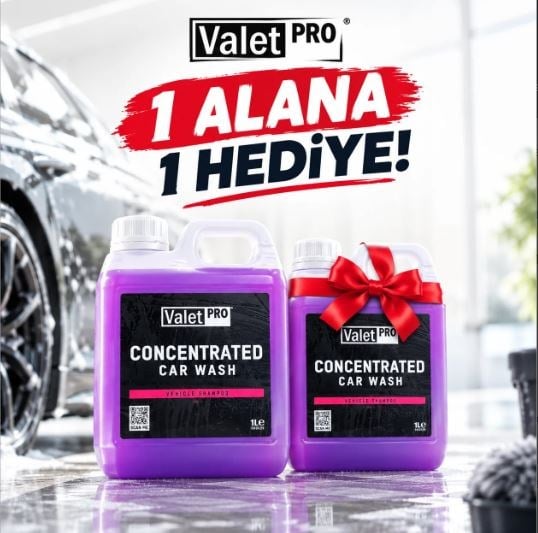 Valet Pro Concentrated Car Wash - Seramik Korumalar için PH Dengeli Konsantre Şampuan 1 LT