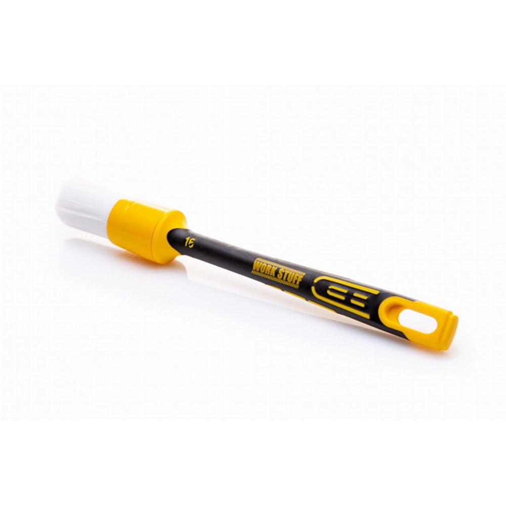 WORK STUFF GÜÇLÜ KİMYAYA DAYANIKLI DETAYLANDIRMA FIRÇASI KAUÇUK SAPLI ( SİYAH SAPLI ) - ALBİNO - 30 MM