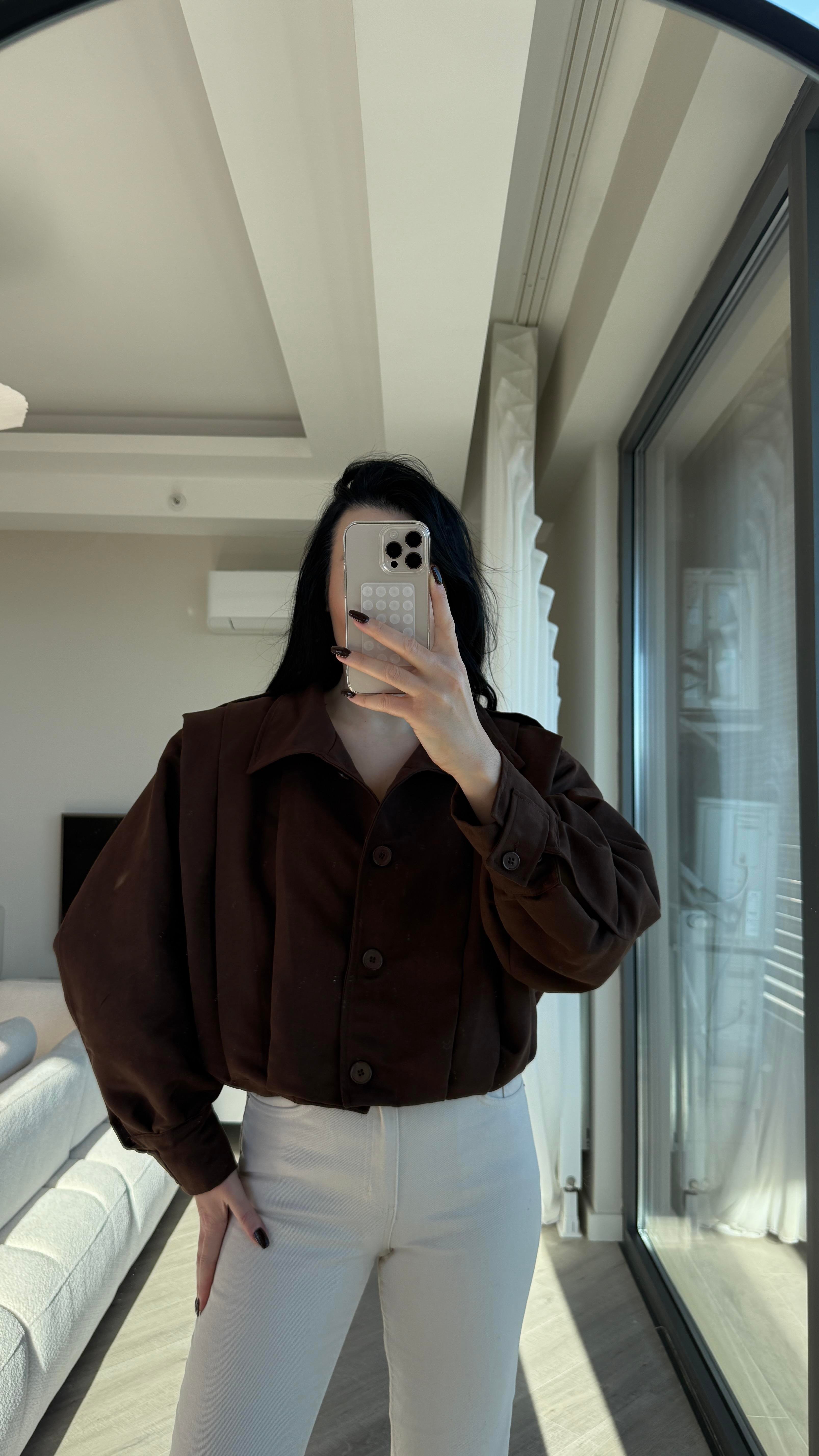 Acı Kahve Zr Model Bomber Ceket