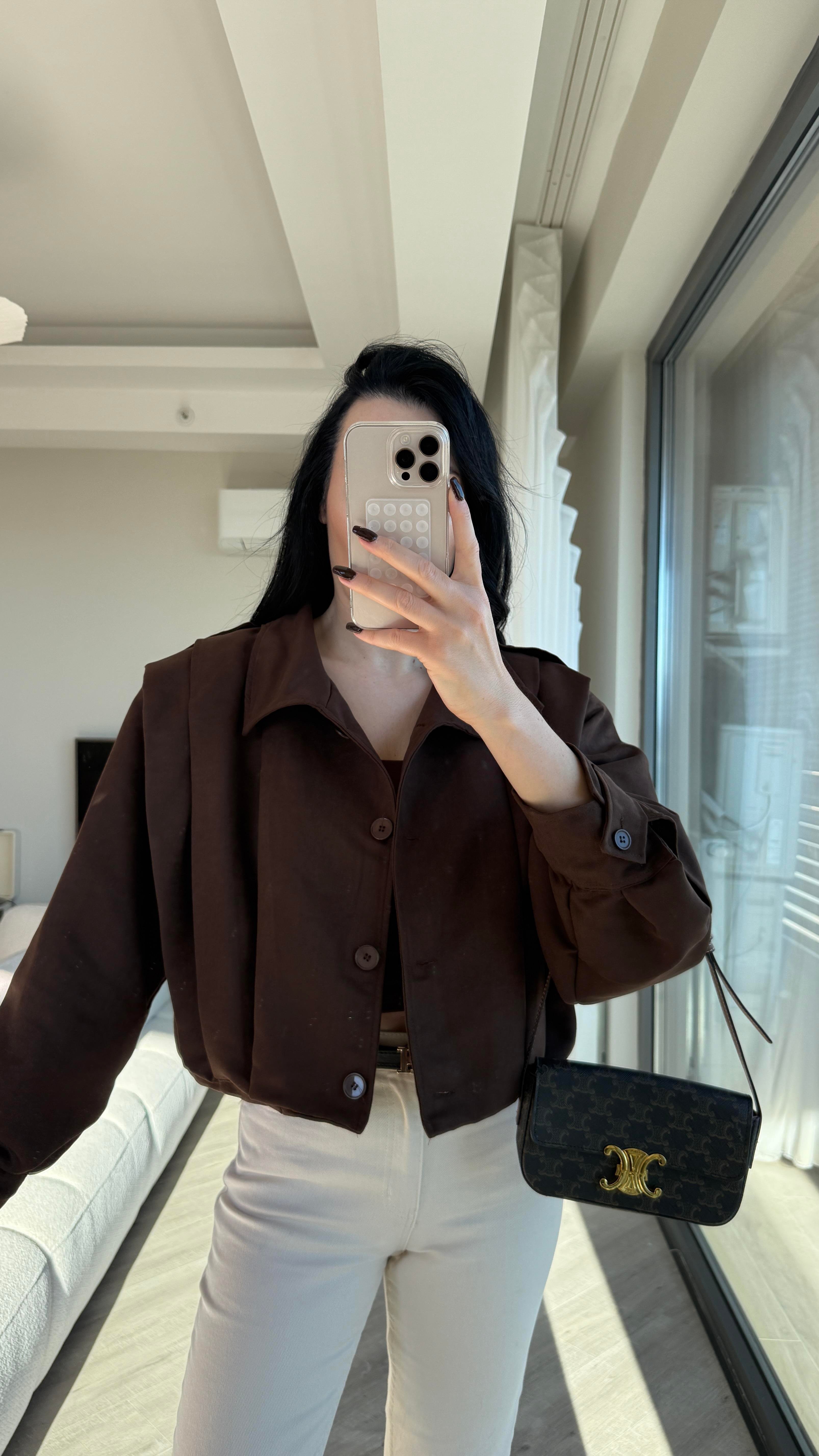 Acı Kahve Zr Model Bomber Ceket