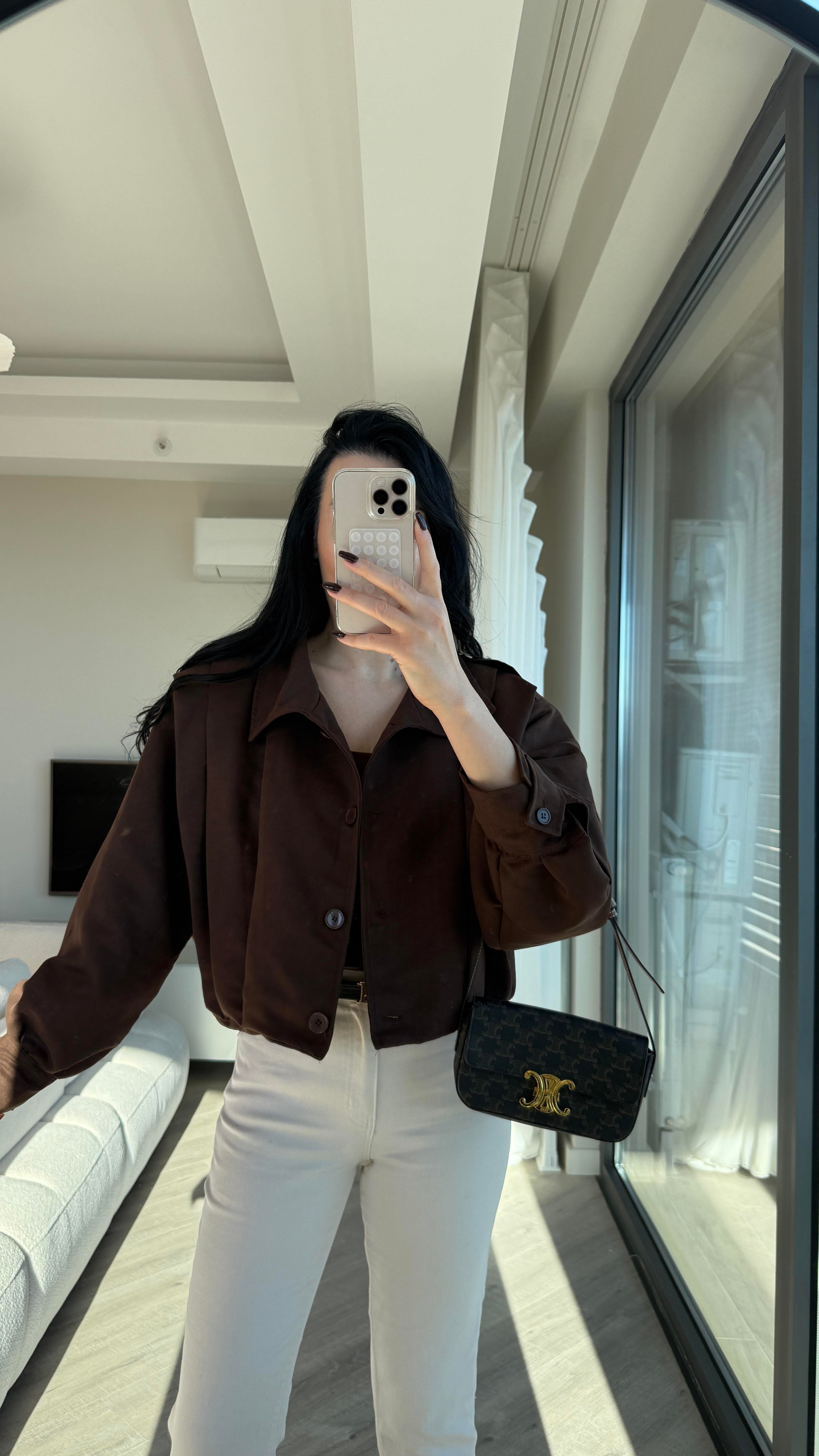 Acı Kahve Zr Model Bomber Ceket