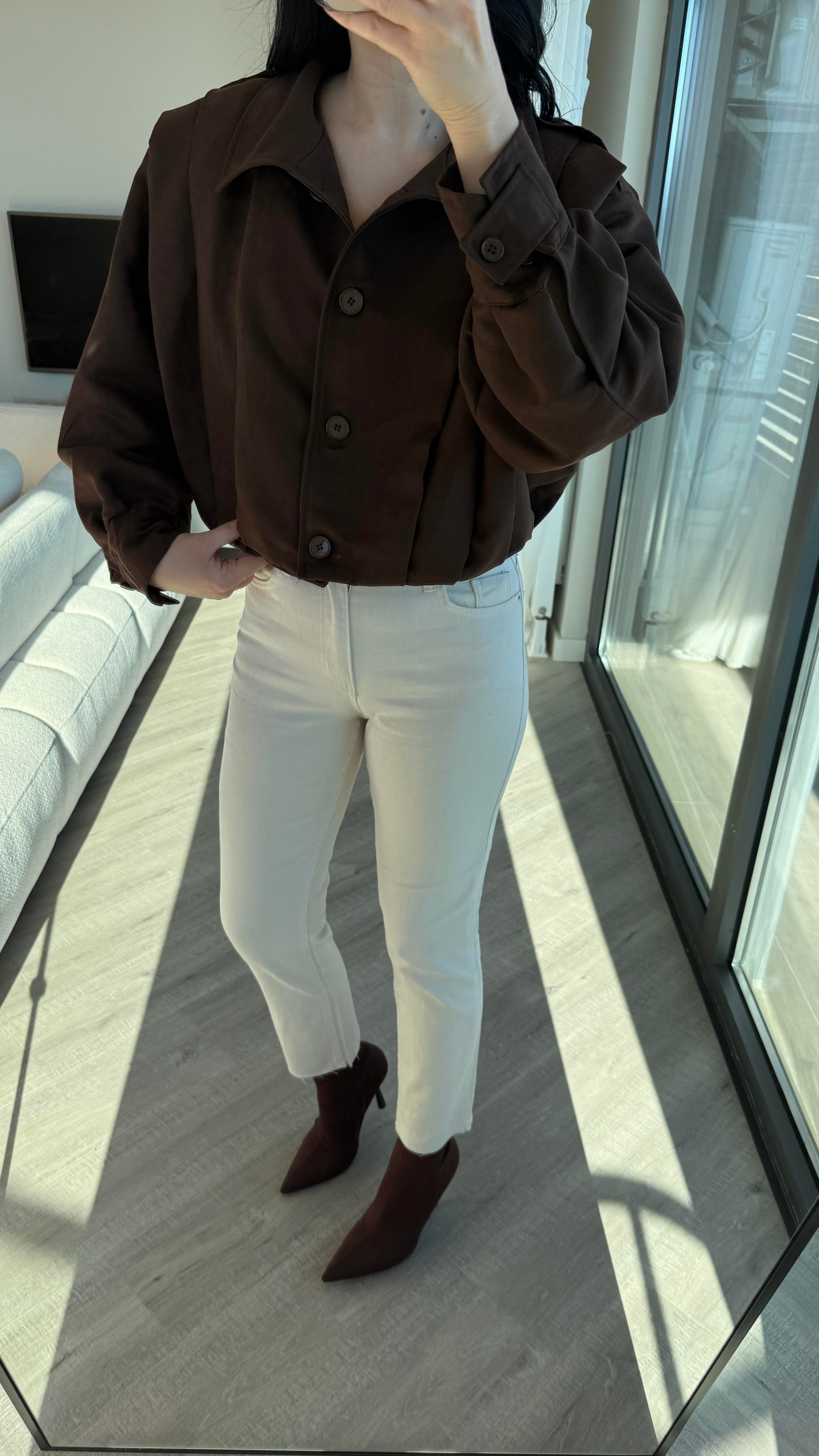 Acı Kahve Zr Model Bomber Ceket