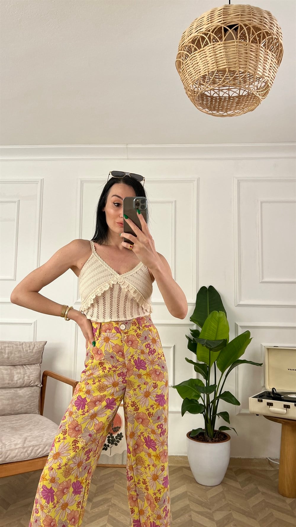Bej Örgü Crop