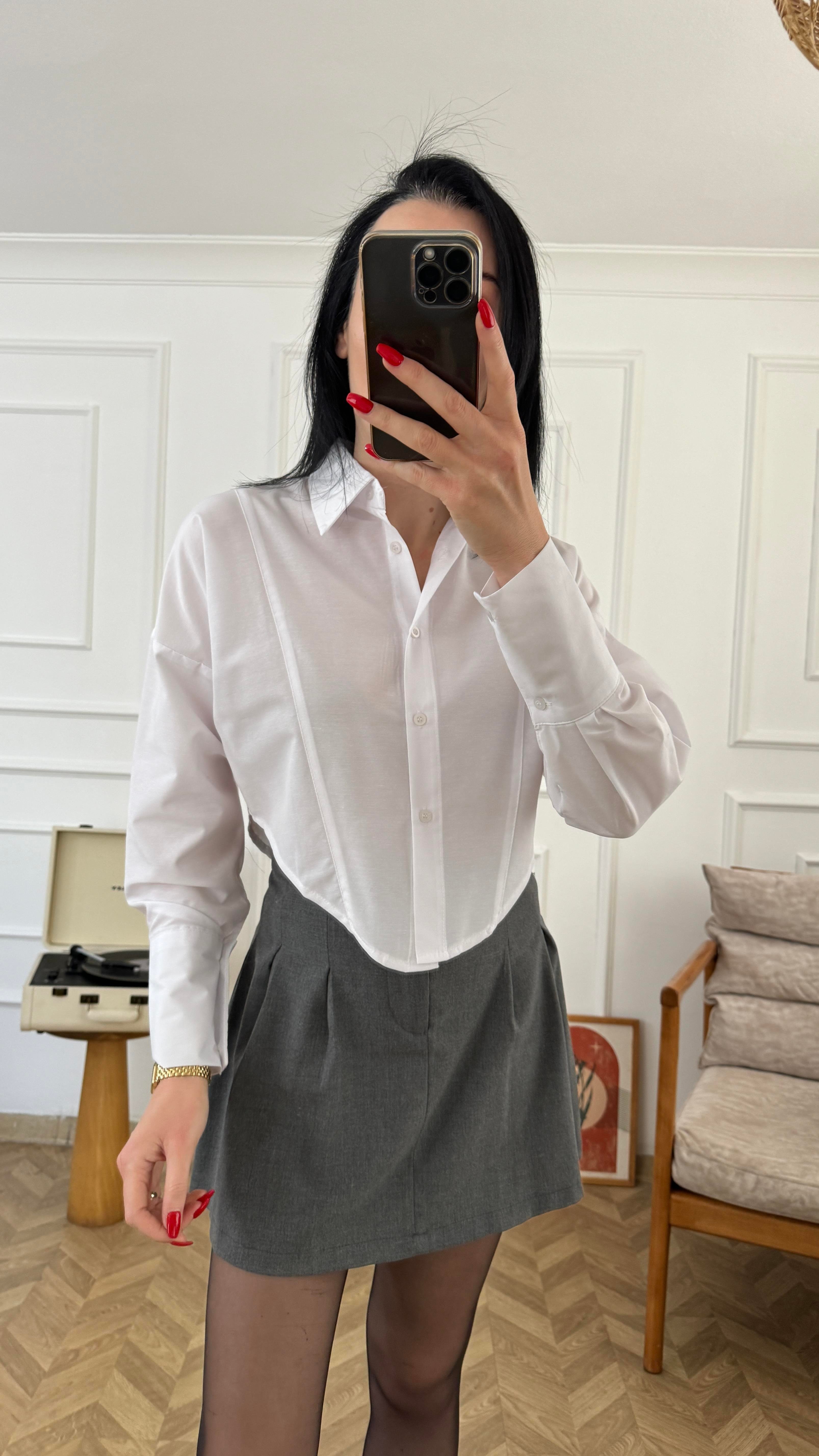 Beyaz Slim Fit Gömlek