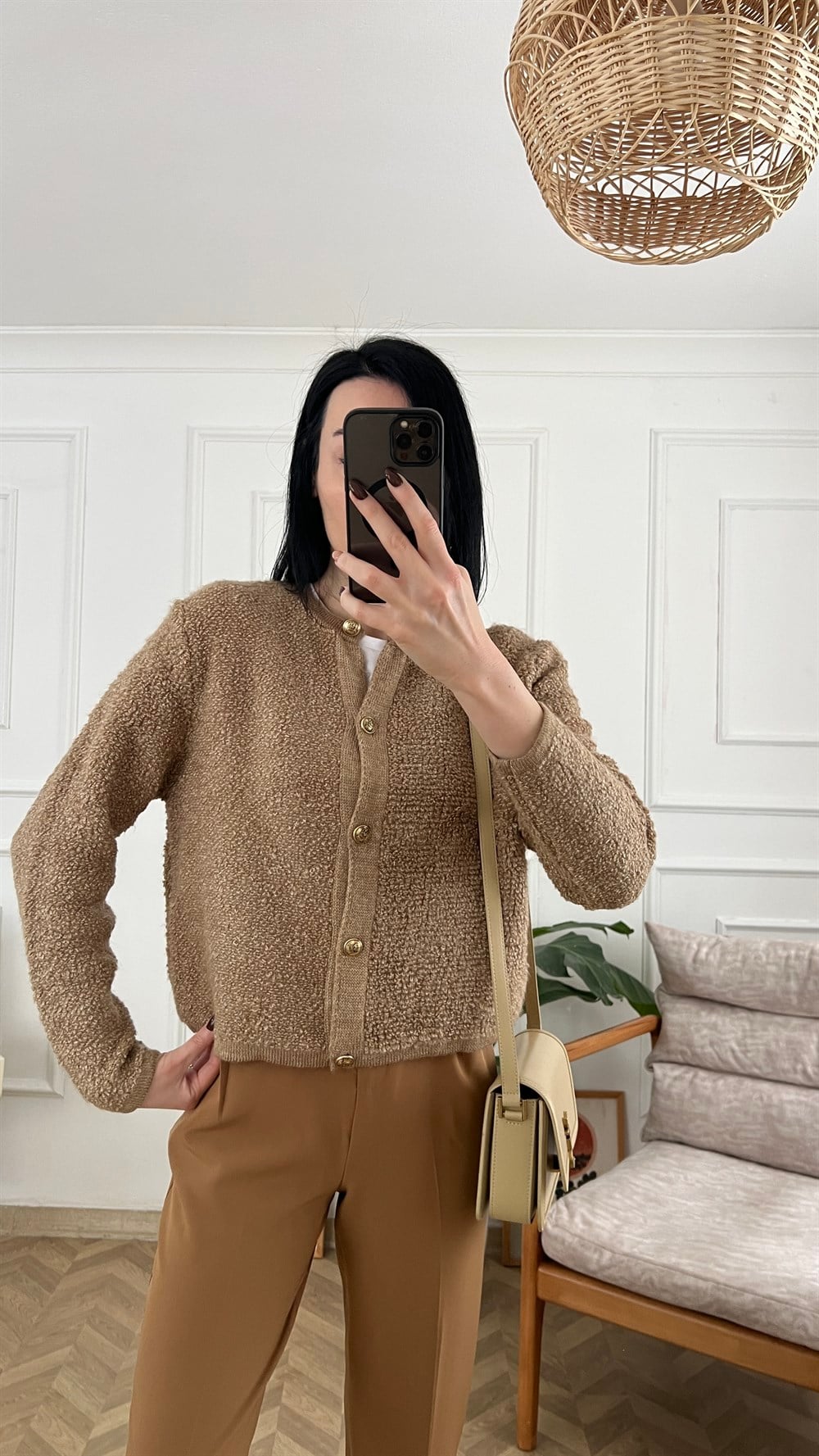 Camel Teddy Hırka