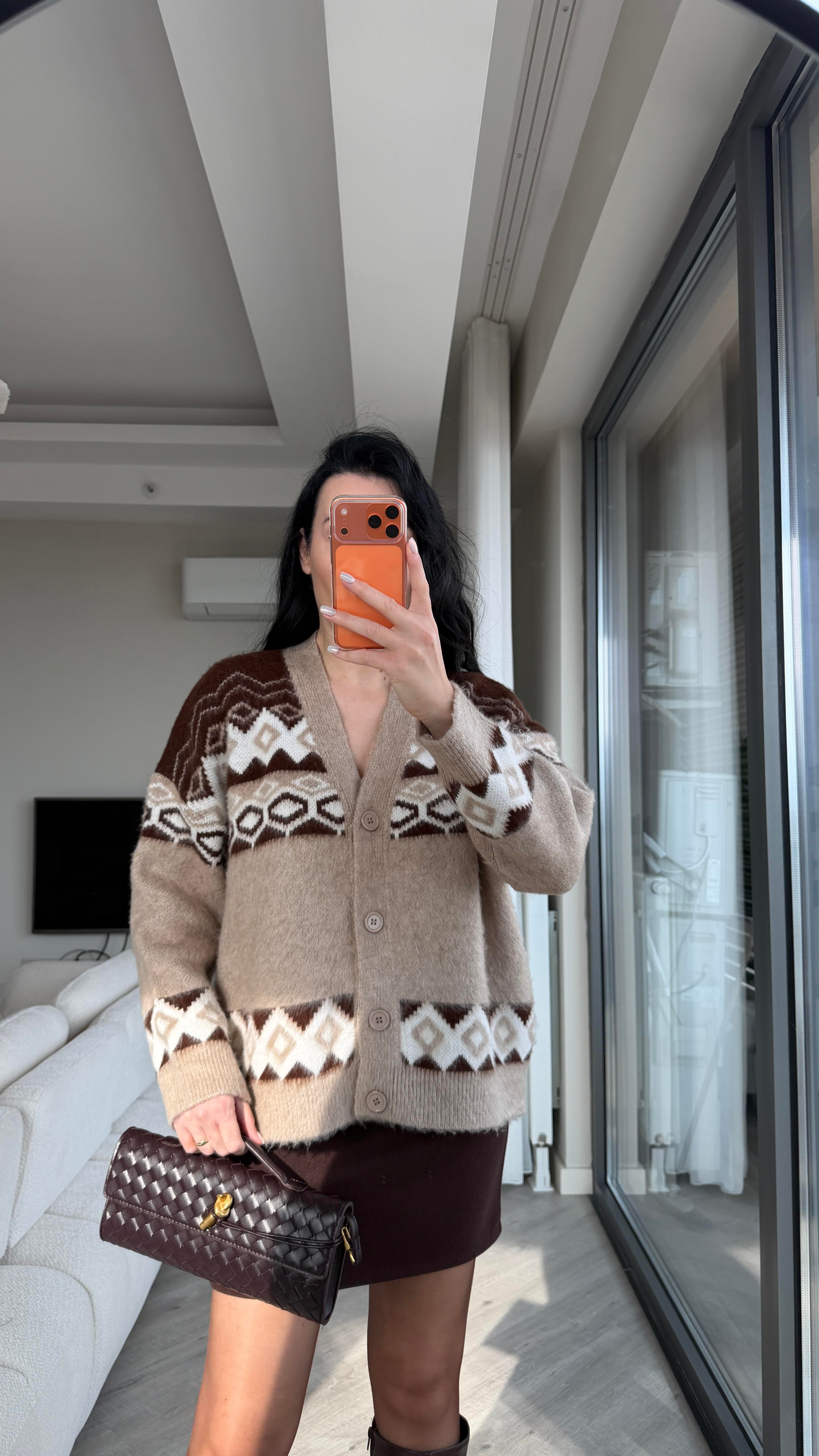 Etnik Desen Hırka