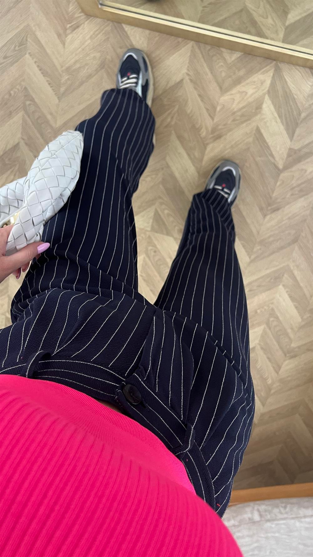 Fuşya Kalın Askılı Crop