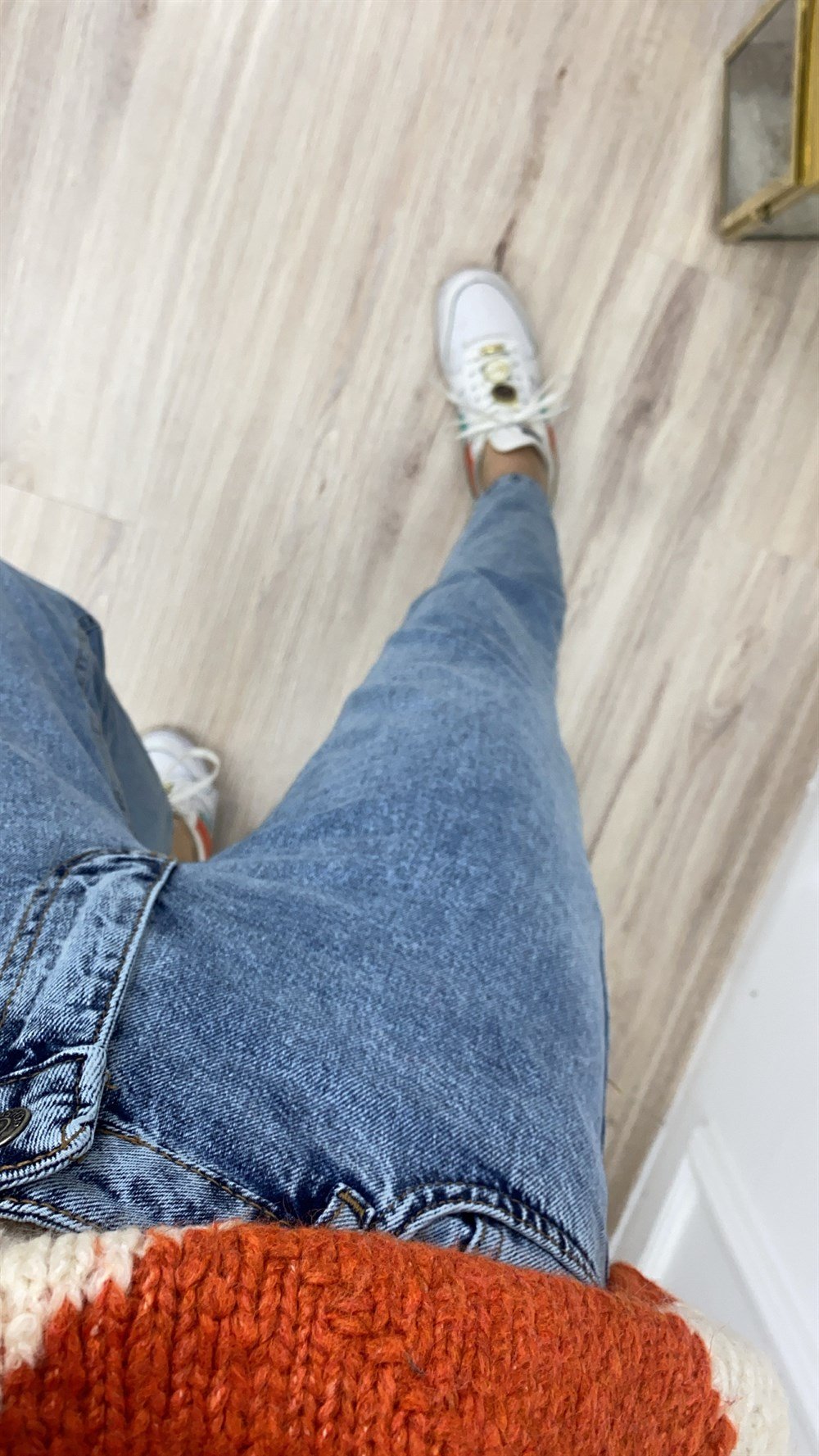 Kar Yıkama Yüksek Bel Mom Jean