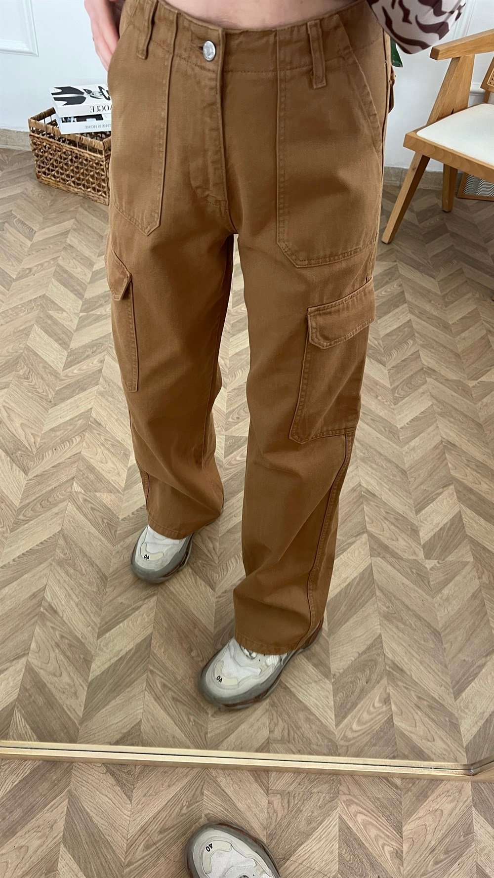 Karamel Kargo Pantolon