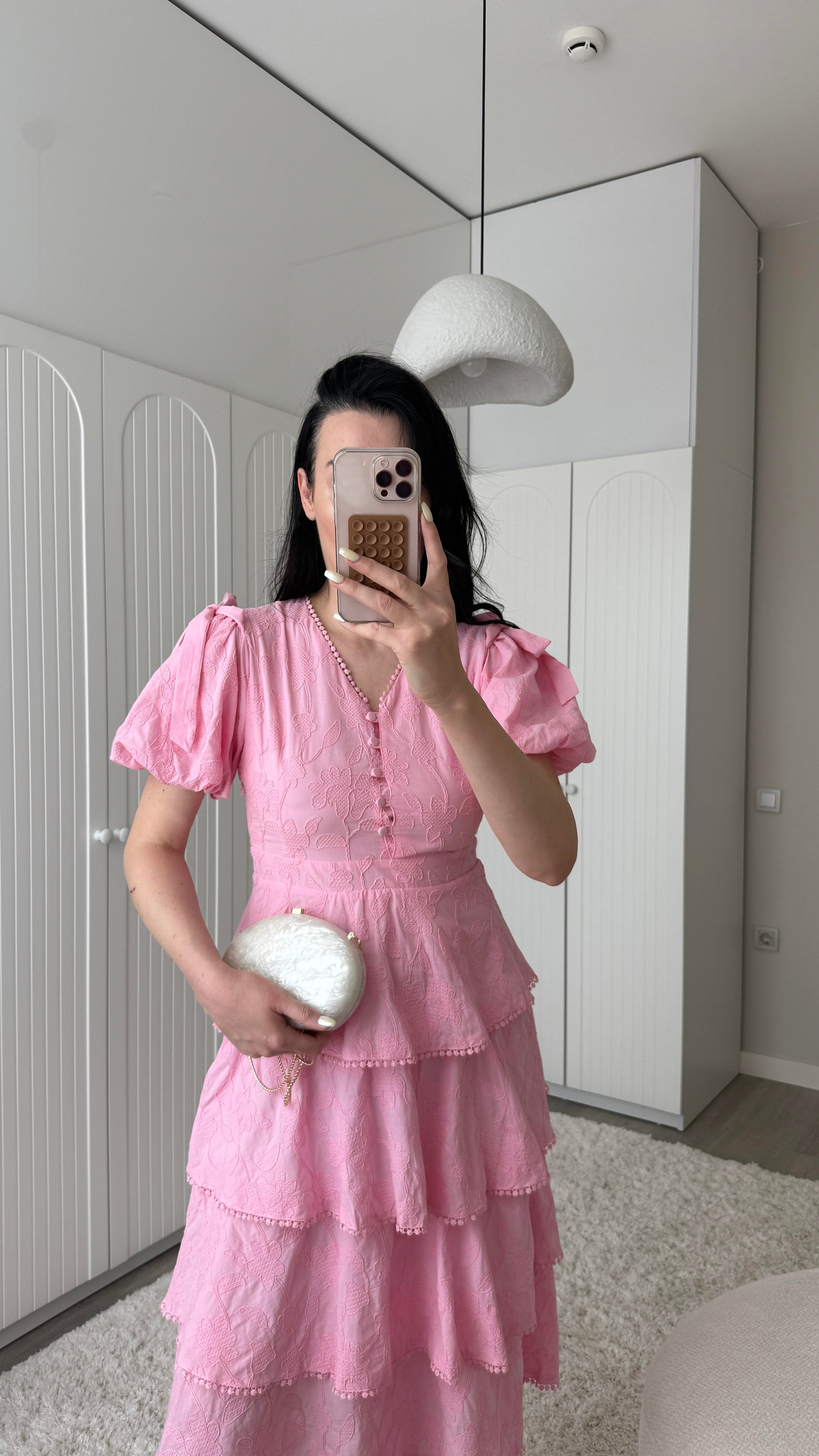 Pembe Kat Kat Luna Elbise