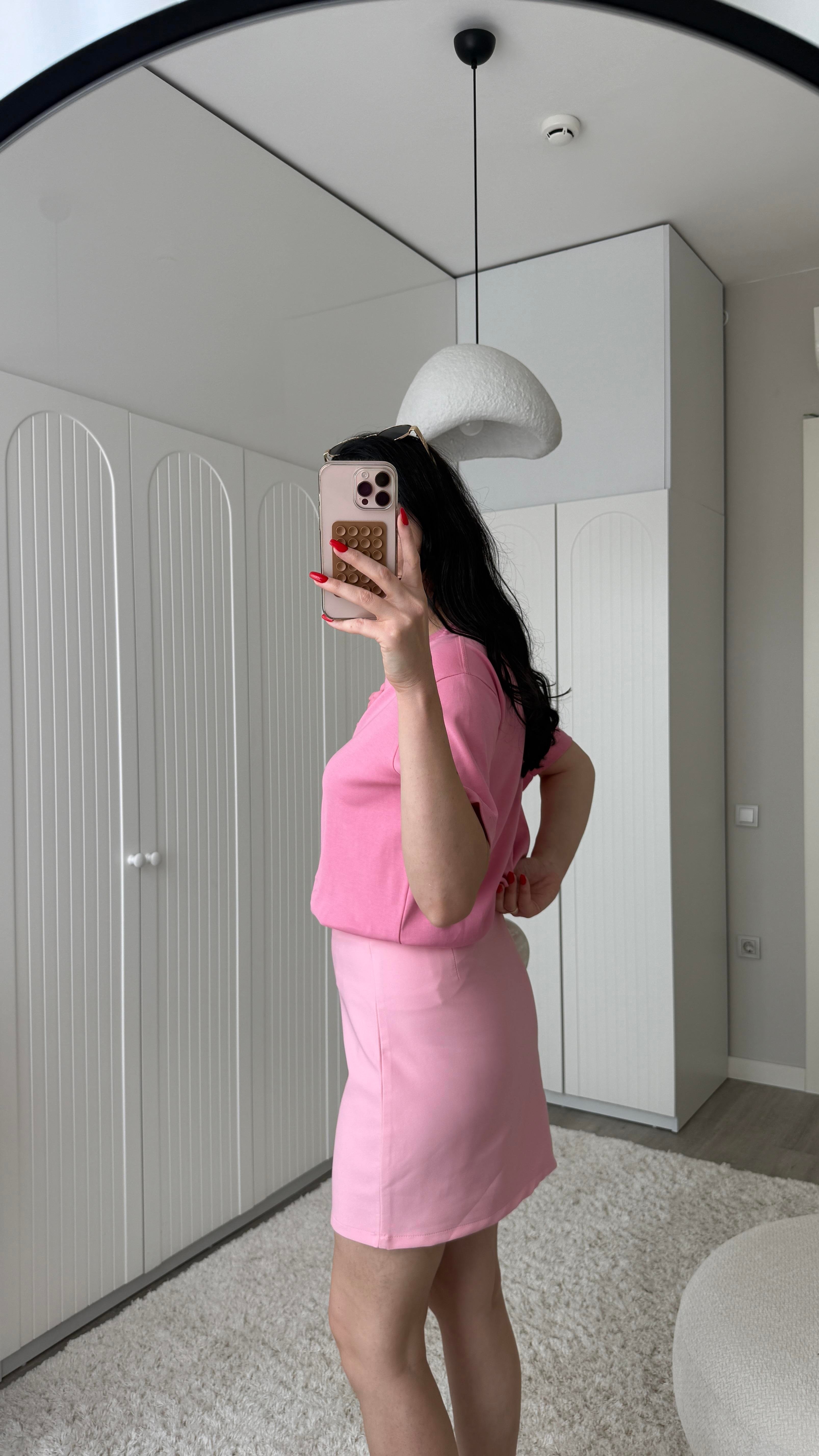 Pembe Madlen Etek