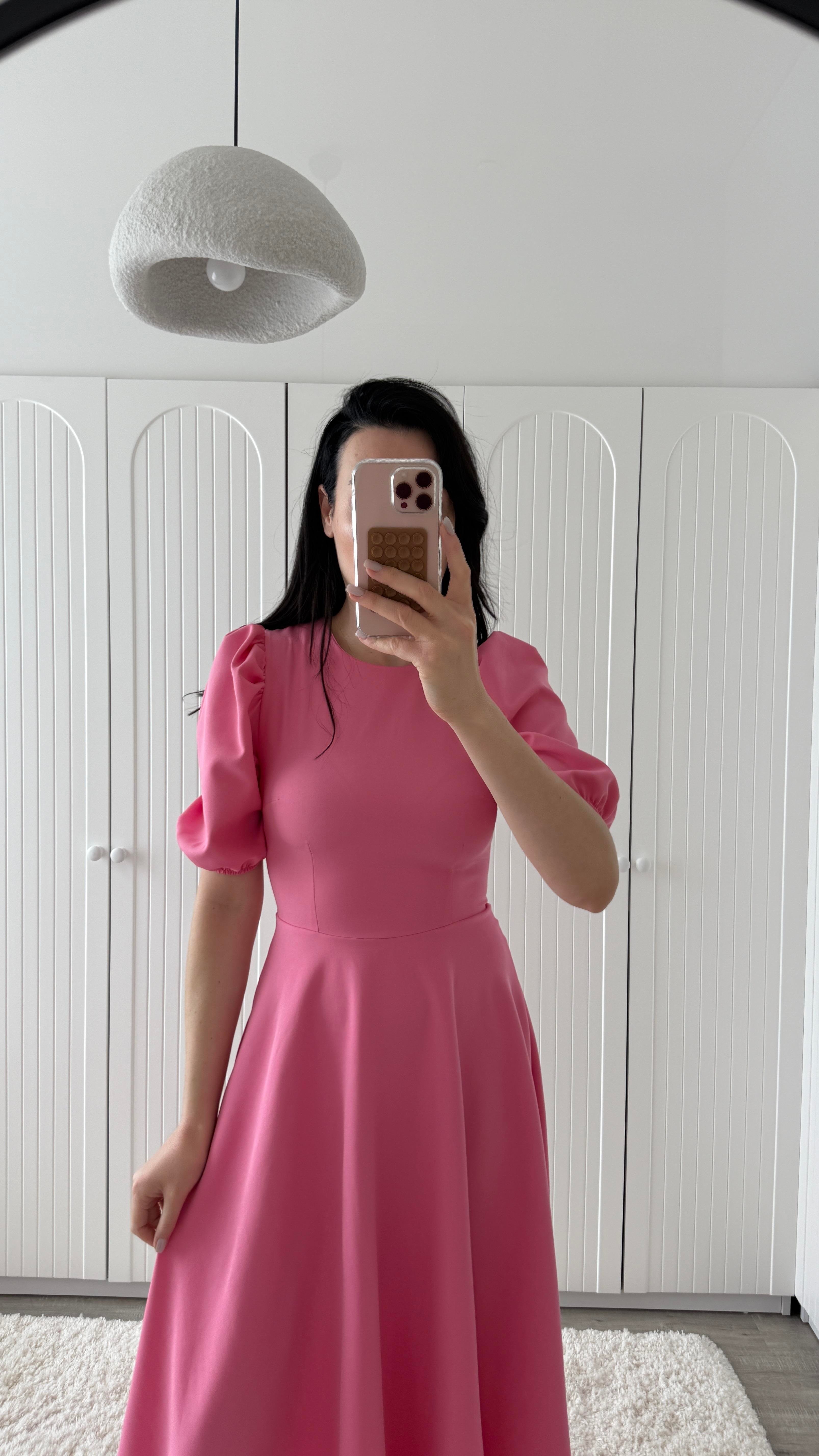 Pembe Prenses Kol Elbise