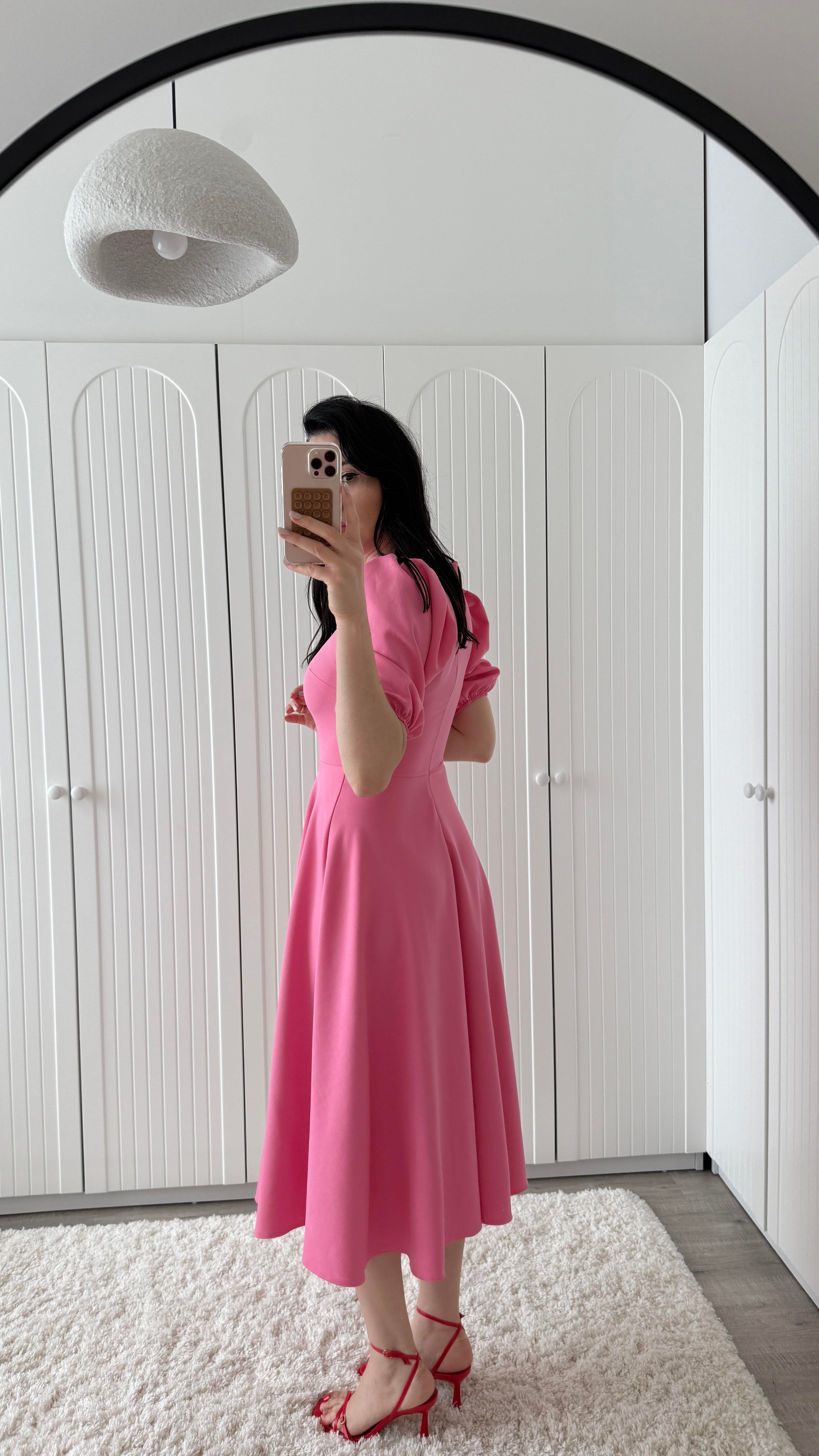 Pembe Prenses Kol Elbise
