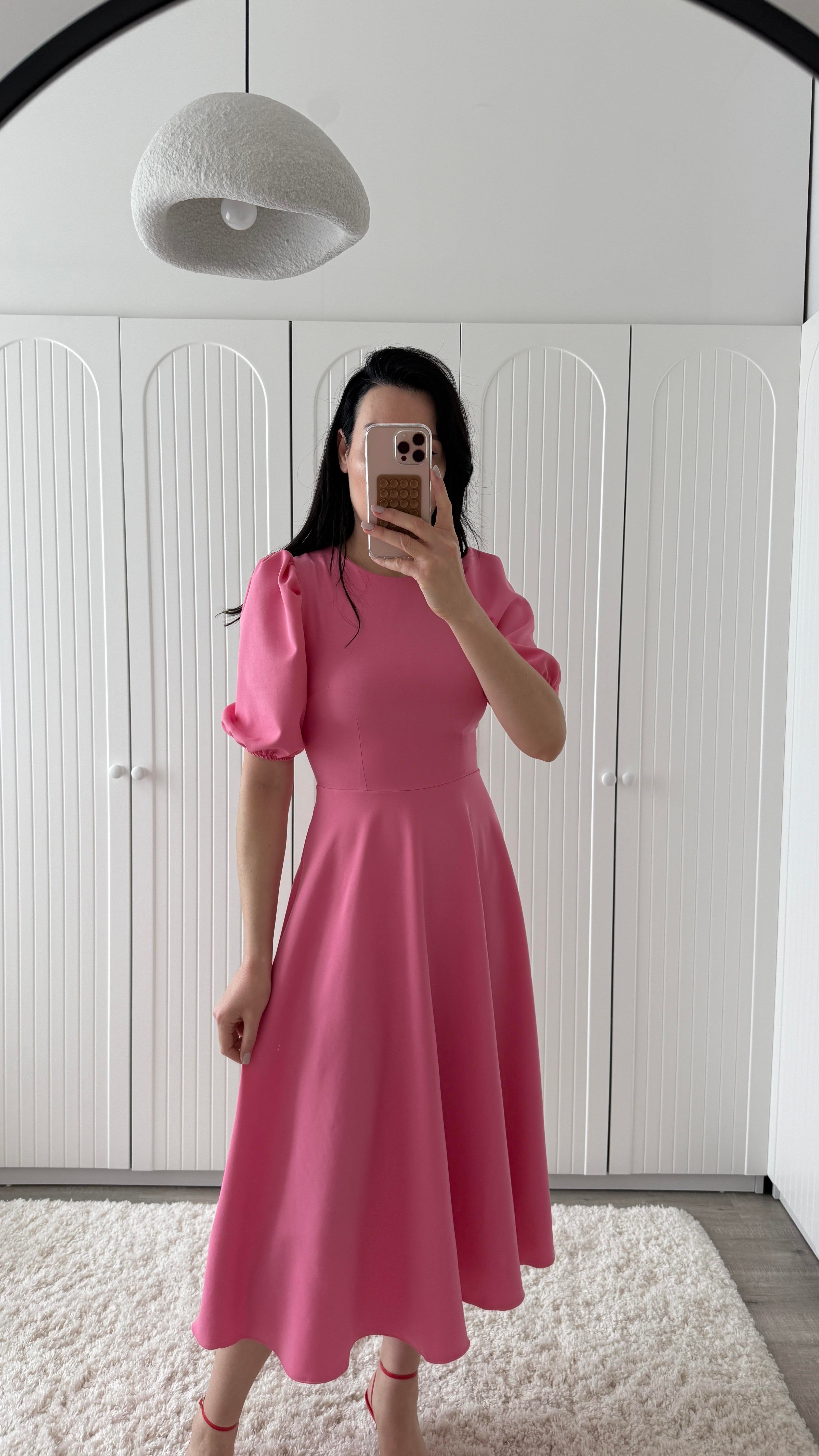 Pembe Prenses Kol Elbise
