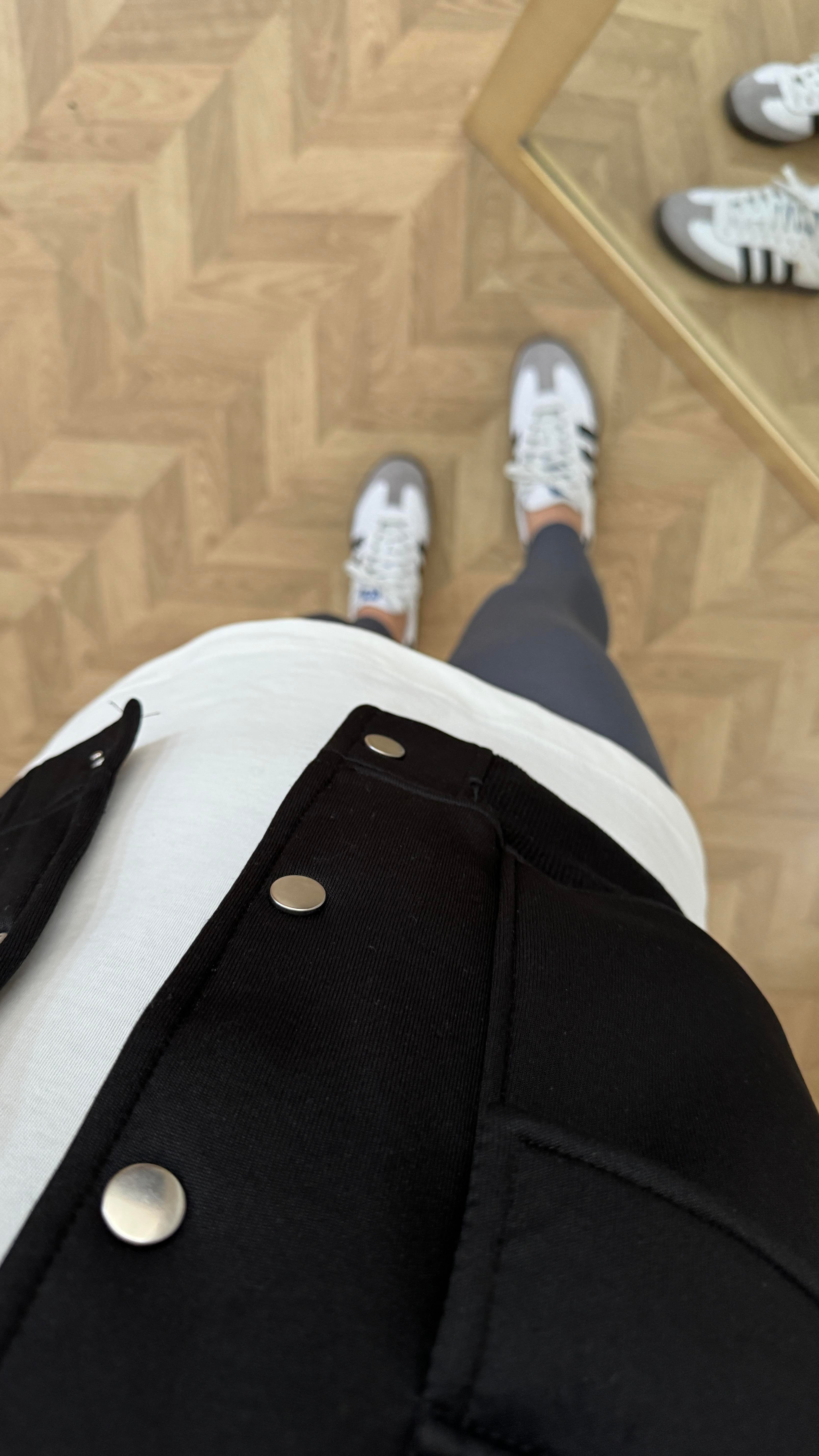Siyah Cepli Bomber Ceket