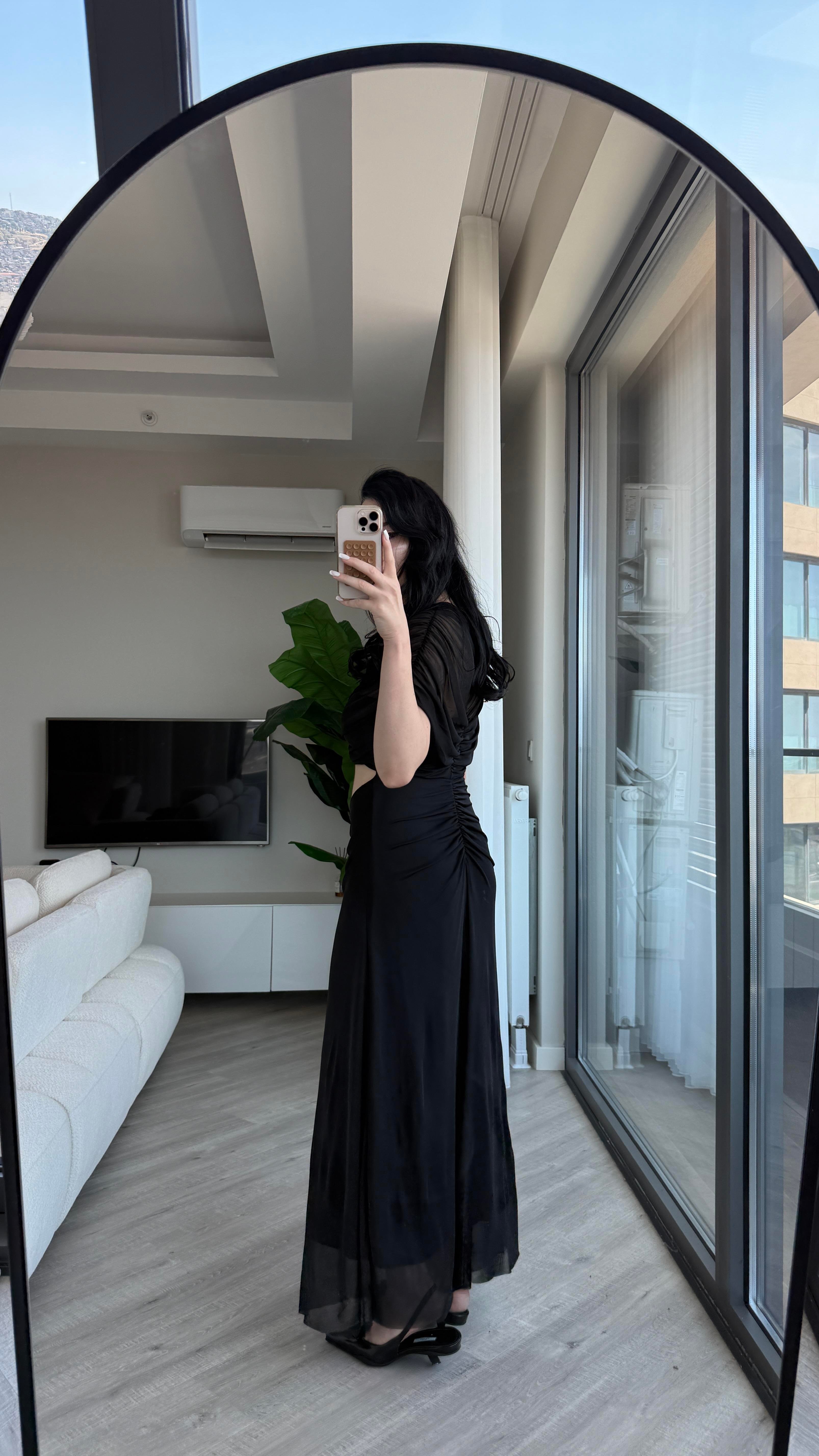 Siyah Raissa Elbise