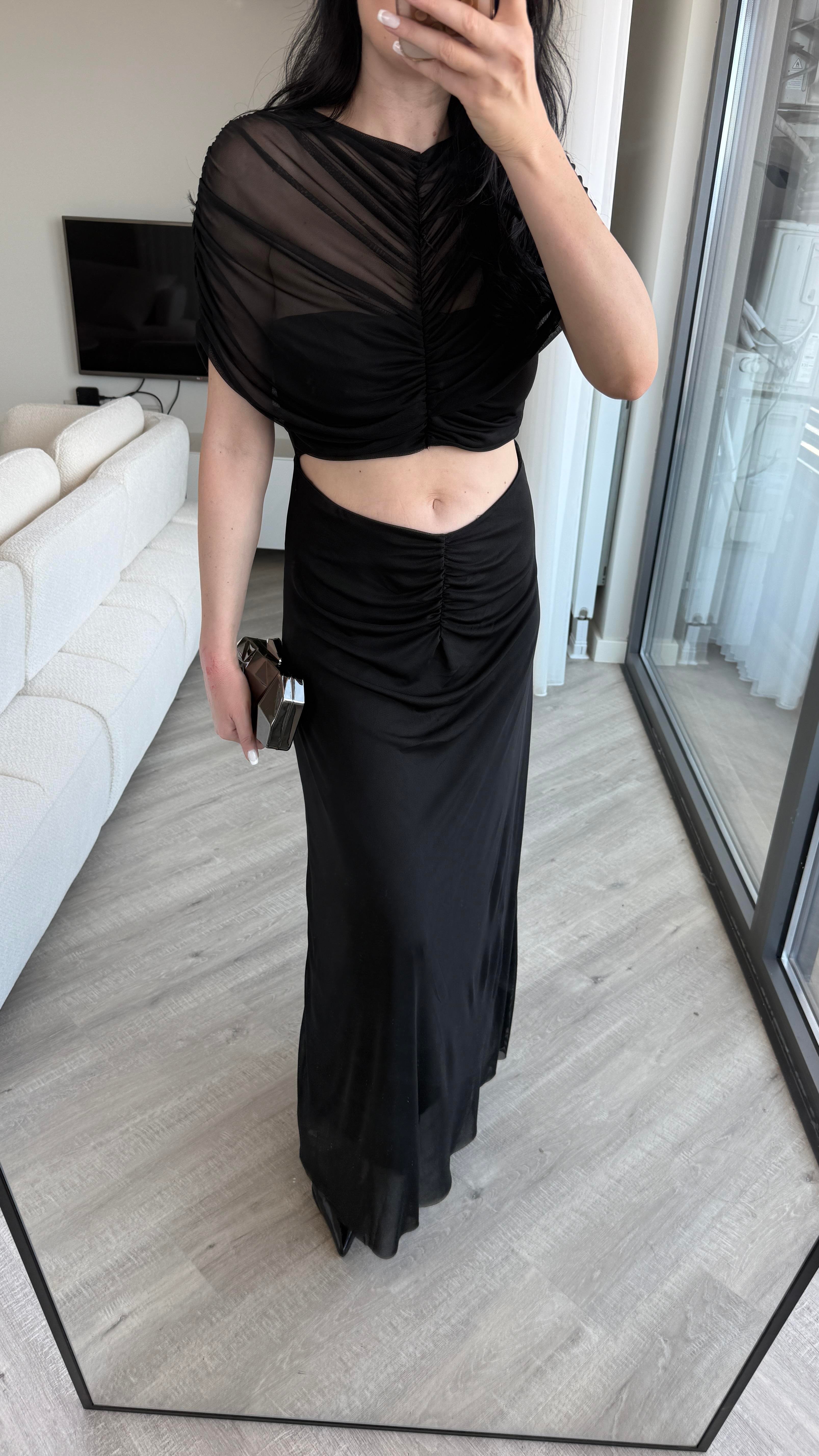 Siyah Raissa Elbise