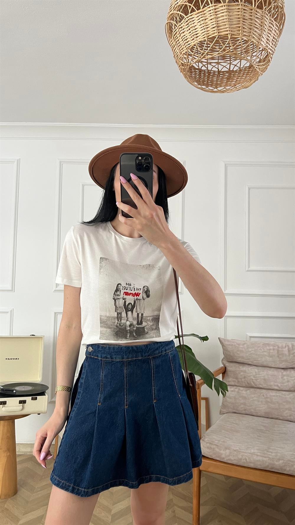 Woman Baskılı Tshirt