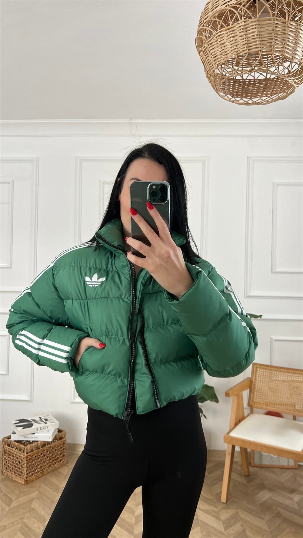 Yeşil Şişme Mont