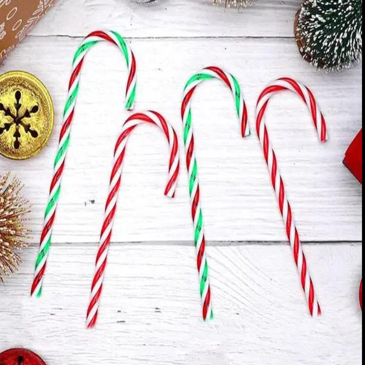 Ağaç Süsü Baston Şeker 12cm 4lü