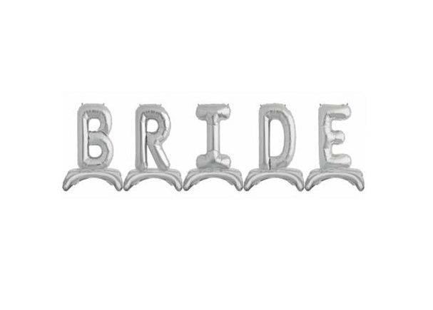 Ayaklı Bride Folyo Balon Gümüş 32